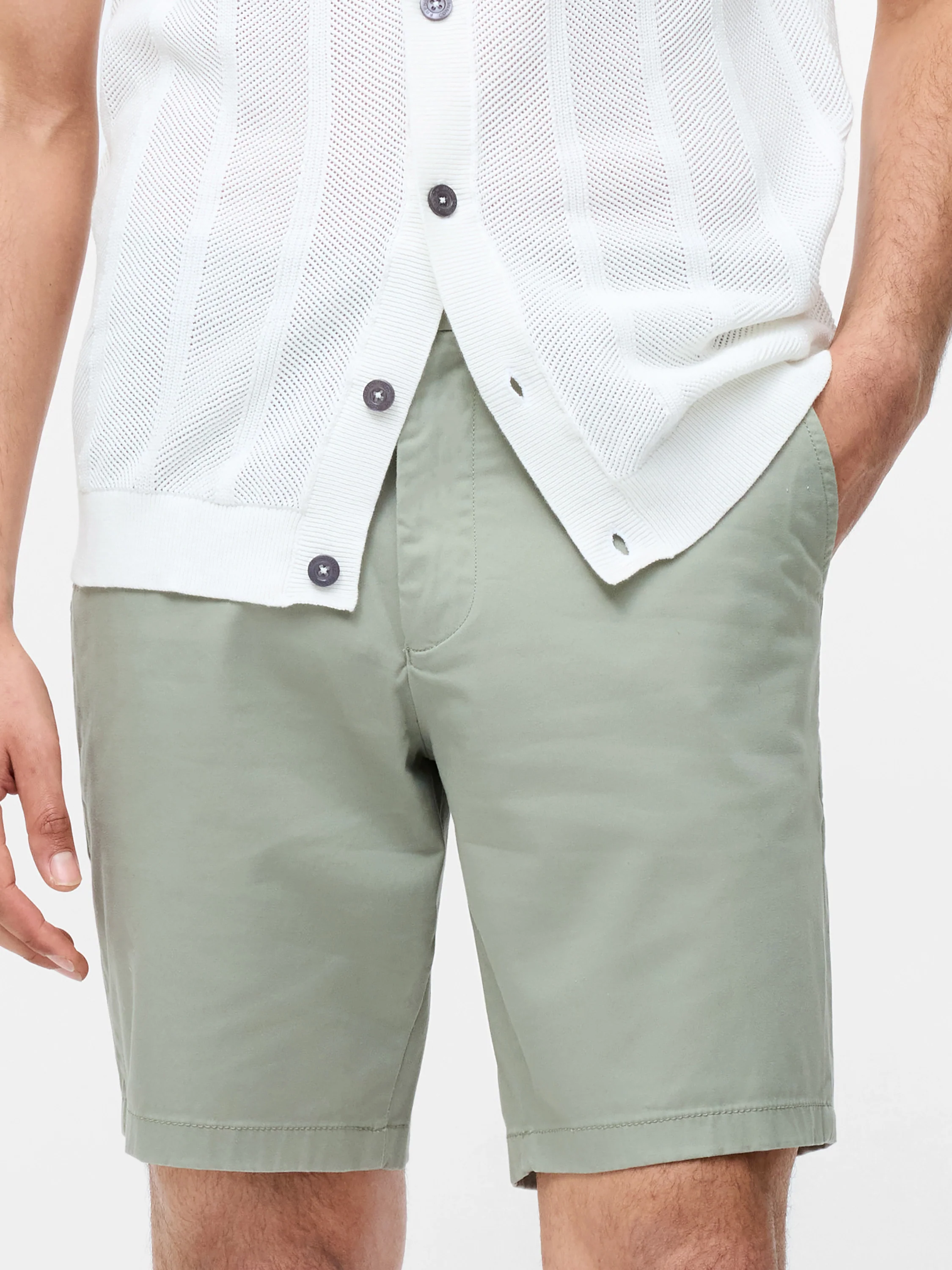 Cotton Stretch Chino Shorts - Image 4