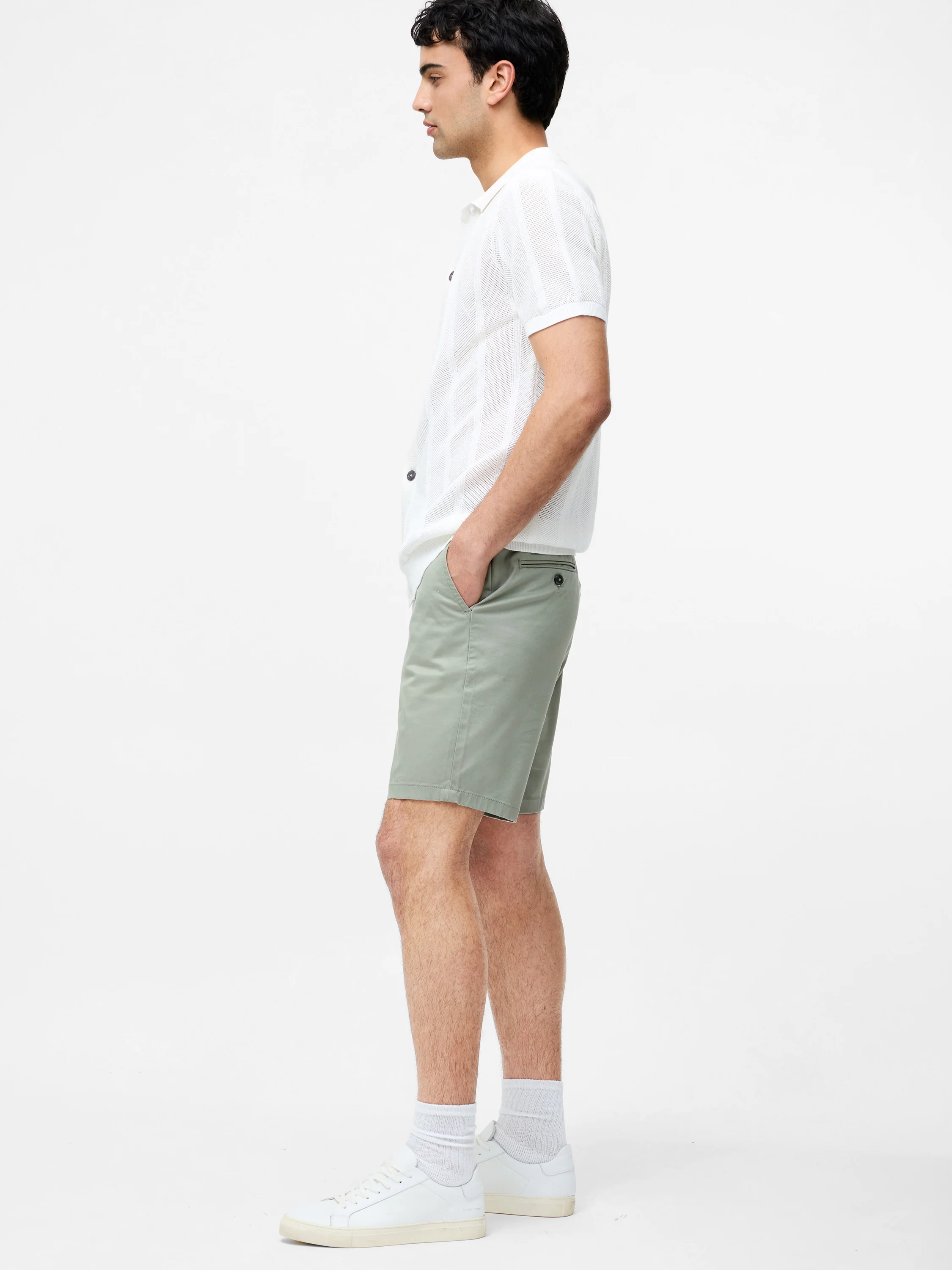 Cotton Stretch Chino Shorts - Image 5