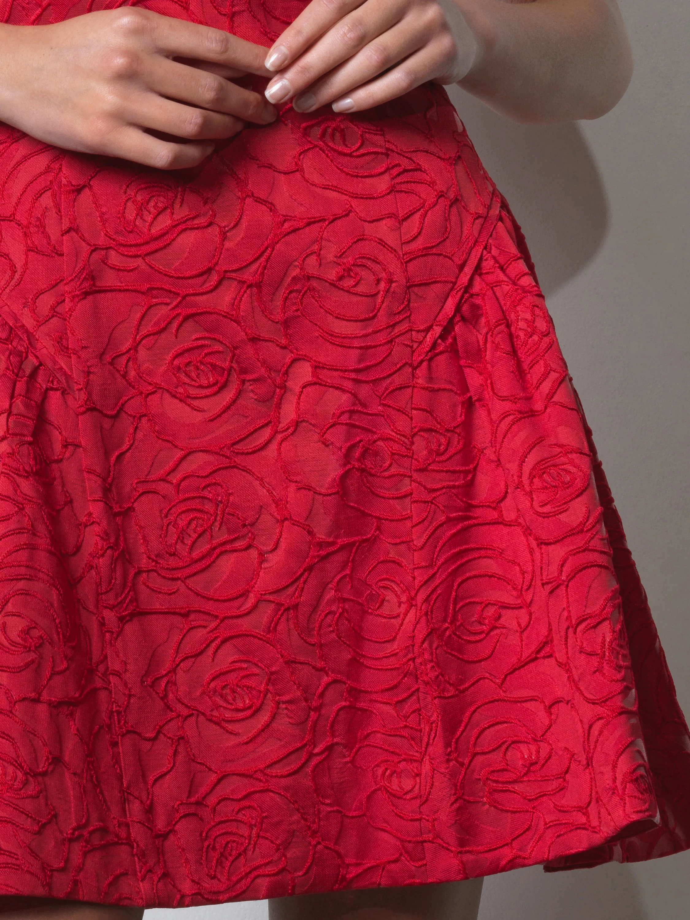 Crea Jacquard Flared Mini Dress - Image 5