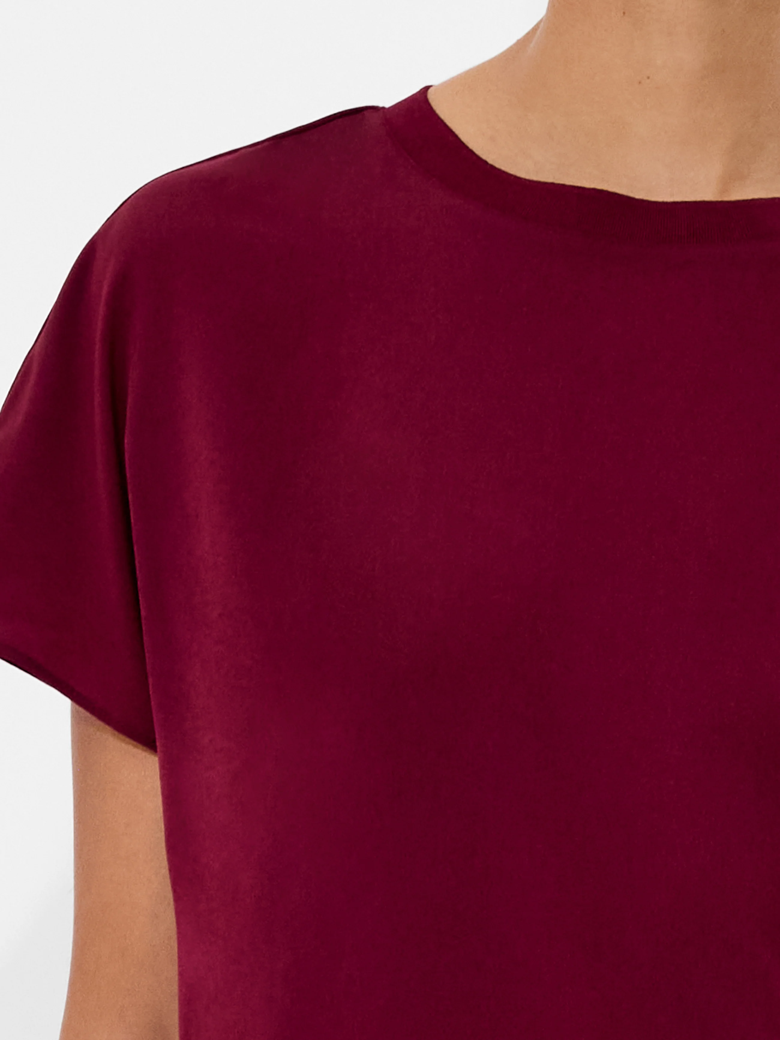 Crepe Light Crew Neck Top - Image 3