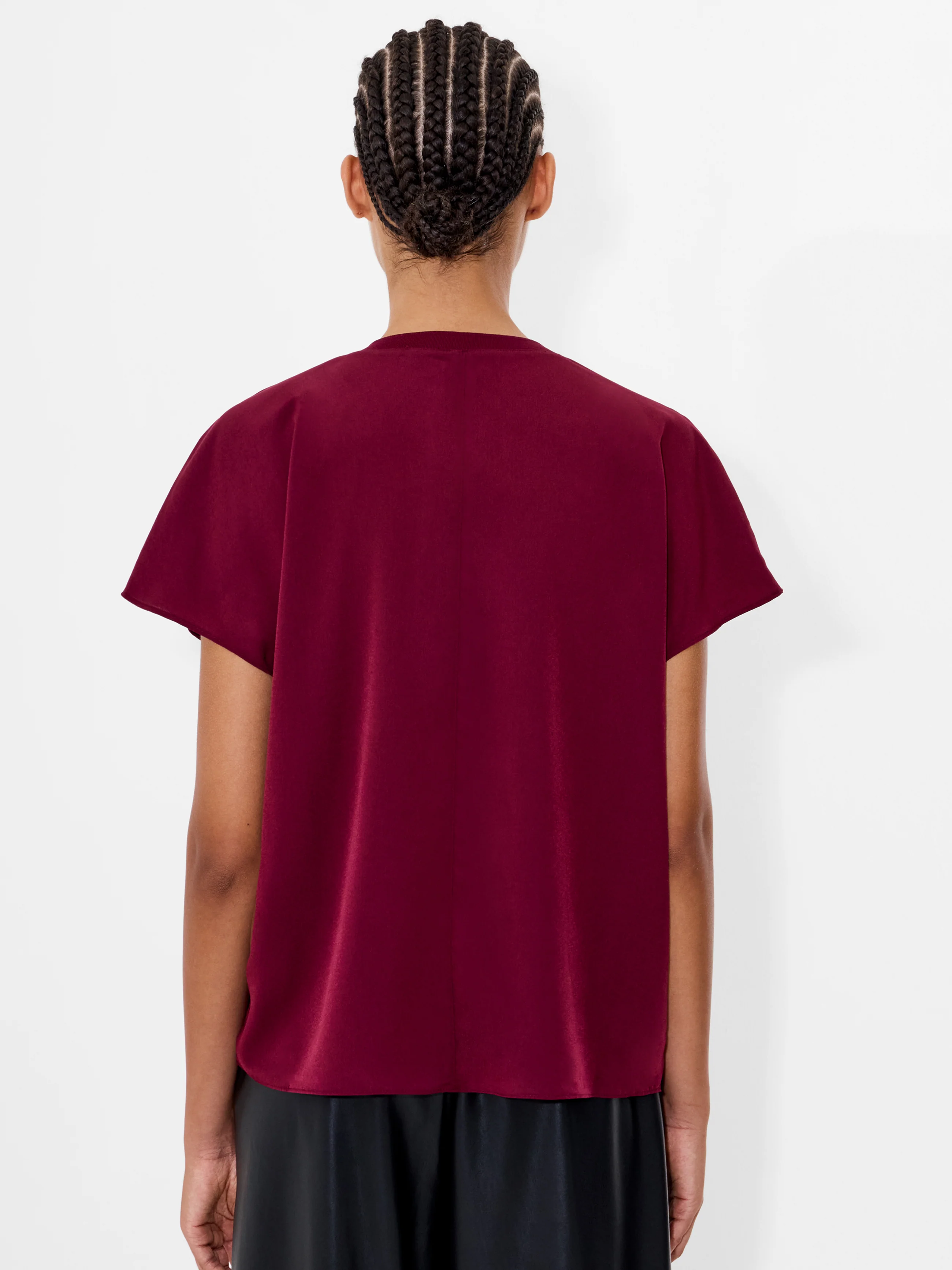 Crepe Light Crew Neck Top - Image 4