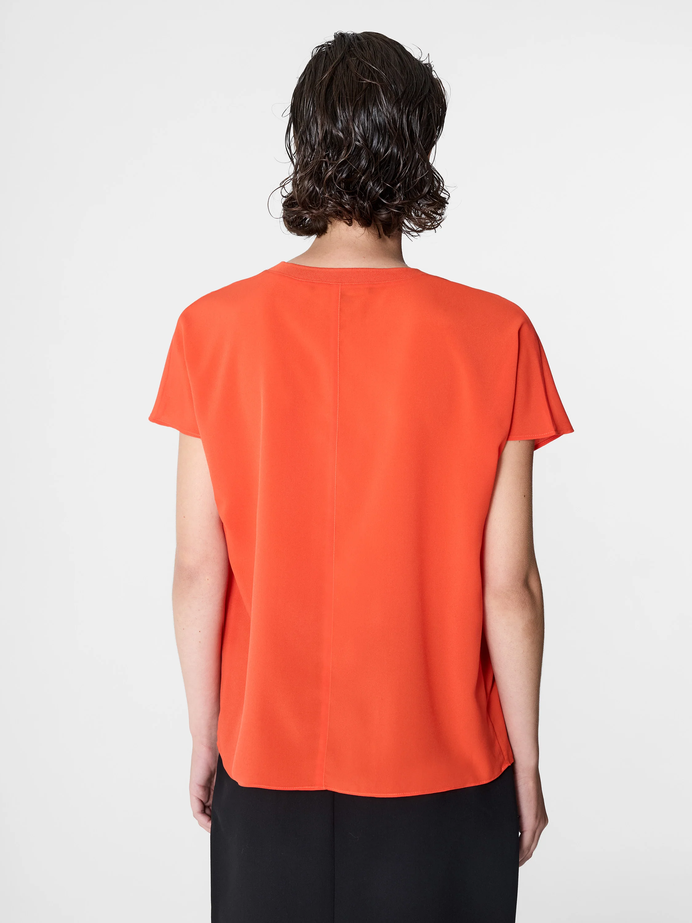 Crepe Light Crew Neck Top - Image 5