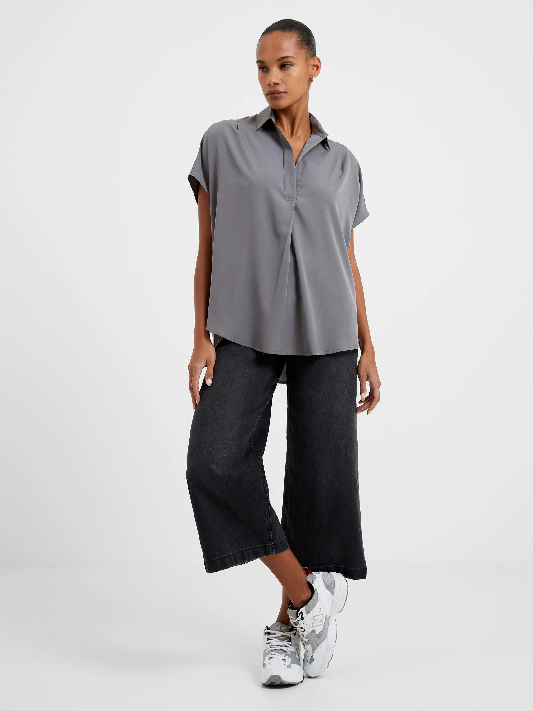 Crepe Light Recycled Popover Shirt - Image 4
