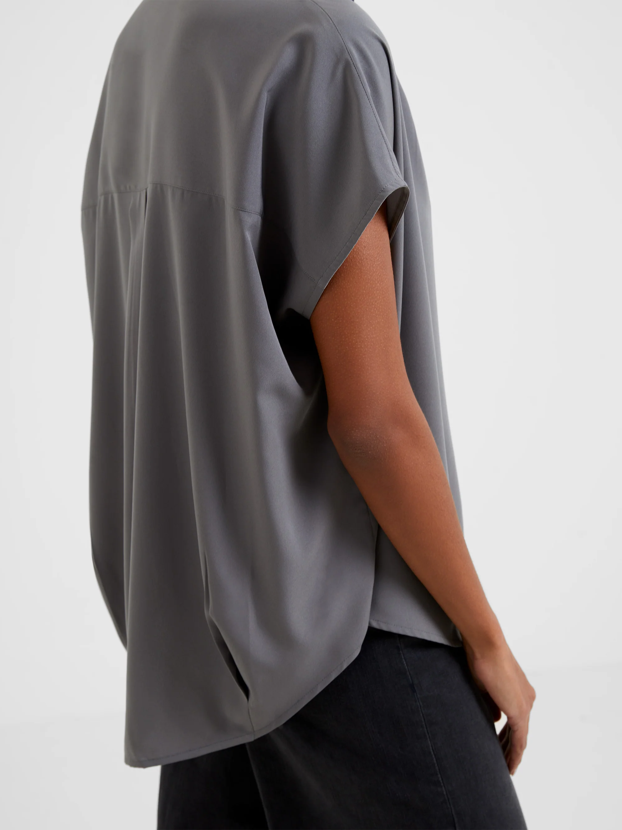 Crepe Light Recycled Popover Shirt - Image 5