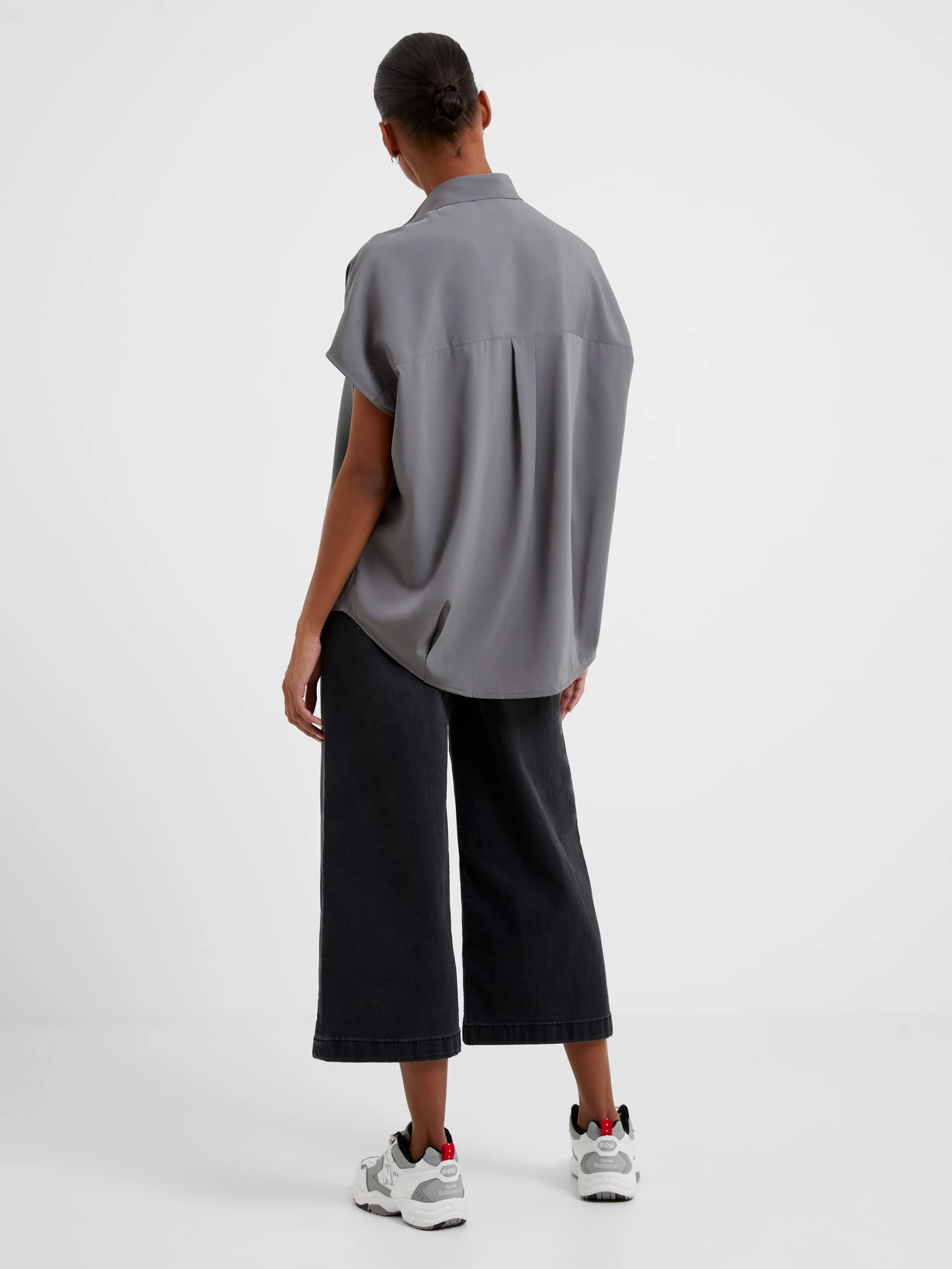 Crepe Light Recycled Popover Shirt - Image 6