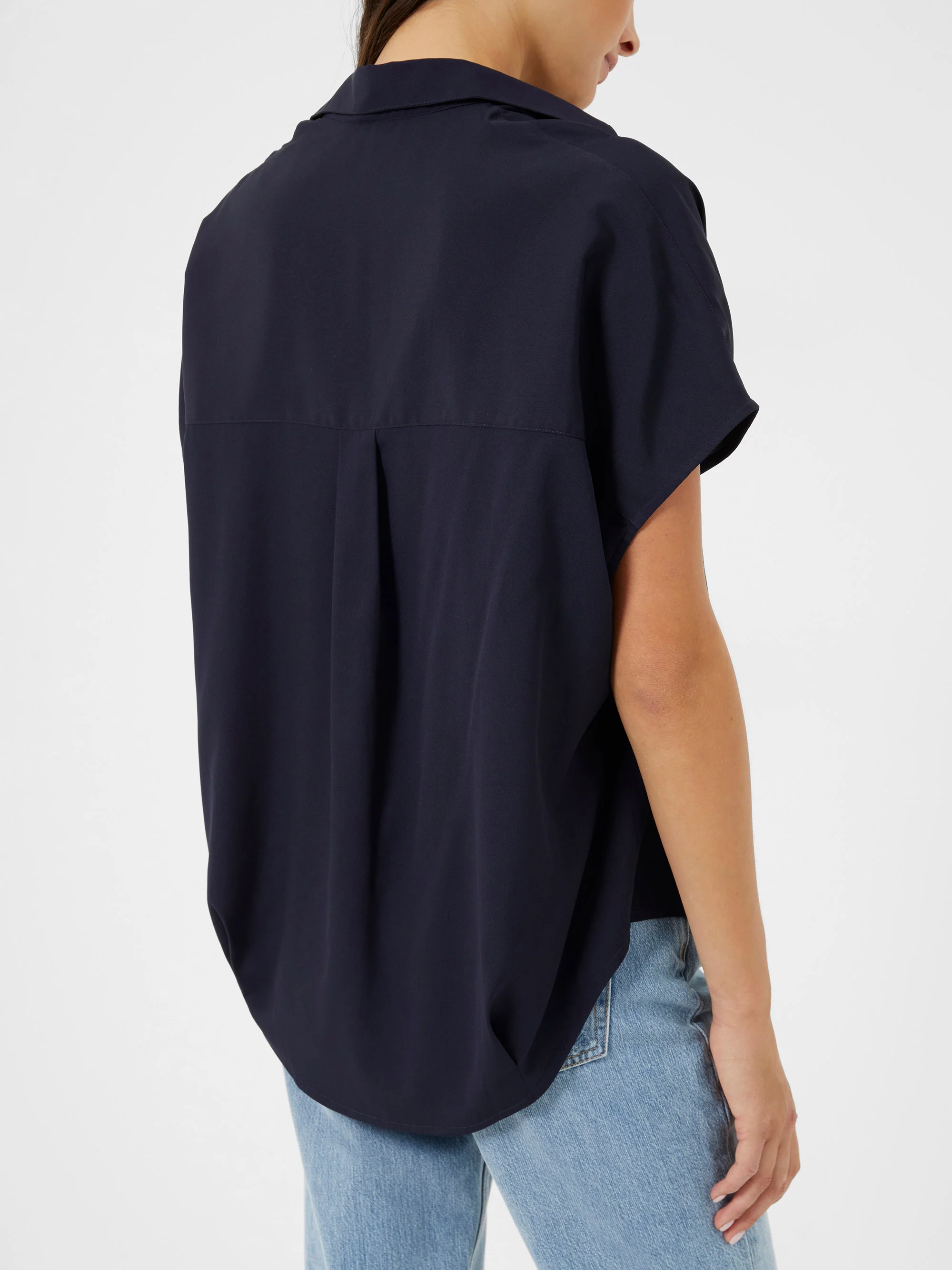 Crepe Light Recycled Popover Shirt - Image 4
