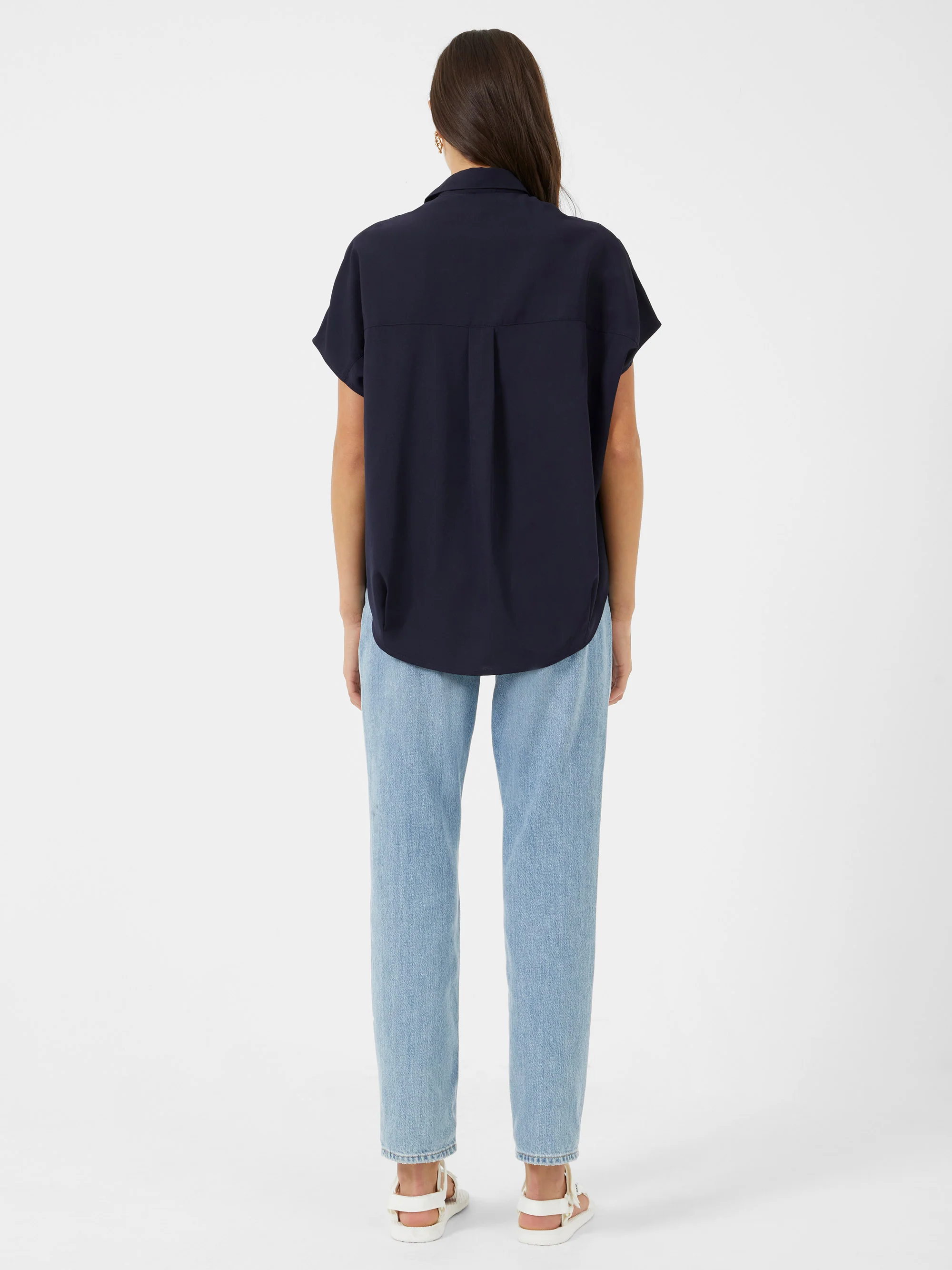 Crepe Light Recycled Popover Shirt - Image 5