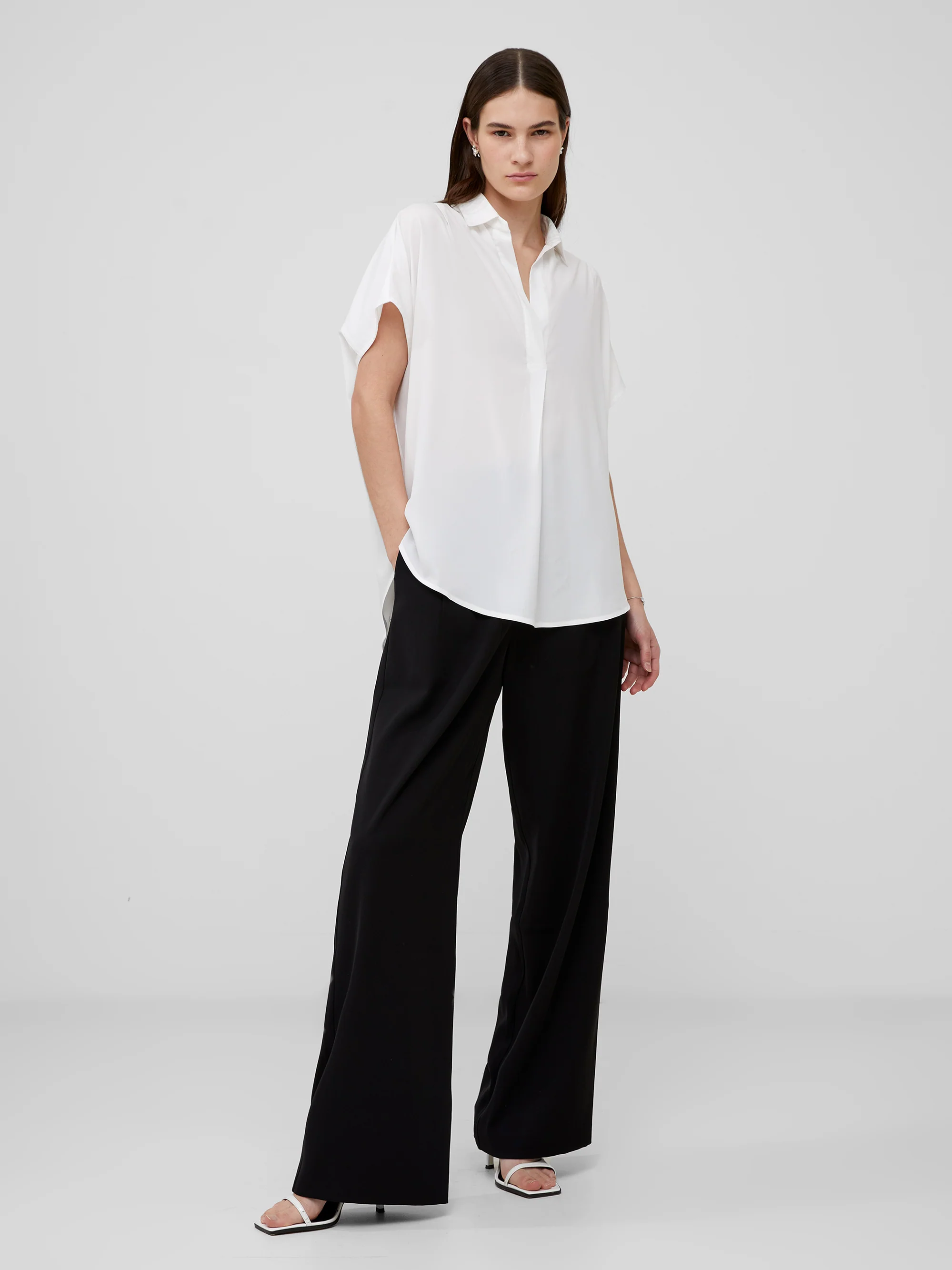 Crepe Light Recycled Popover Shirt - Image 4
