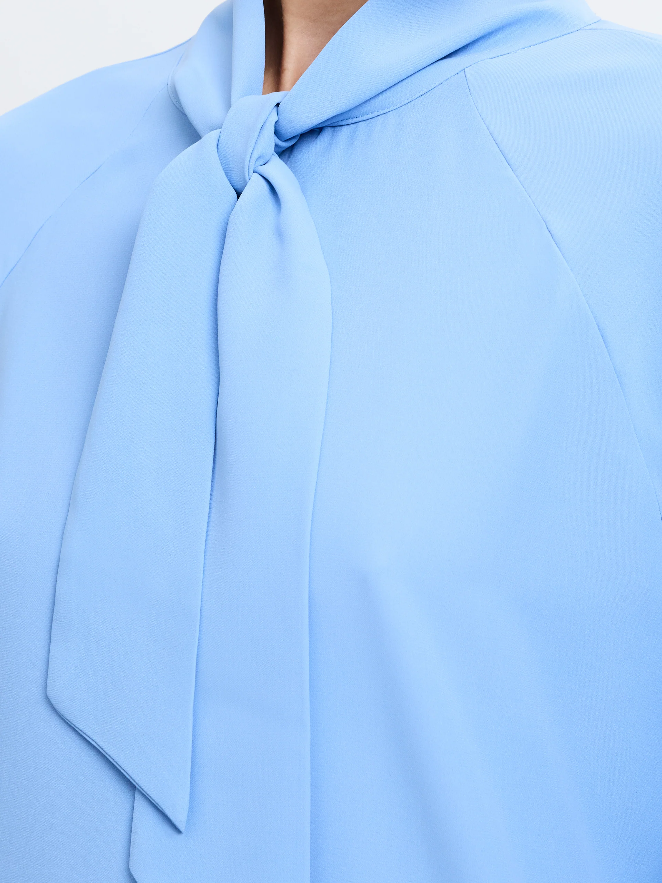 Crepe Tie Neck Blouse - Image 4