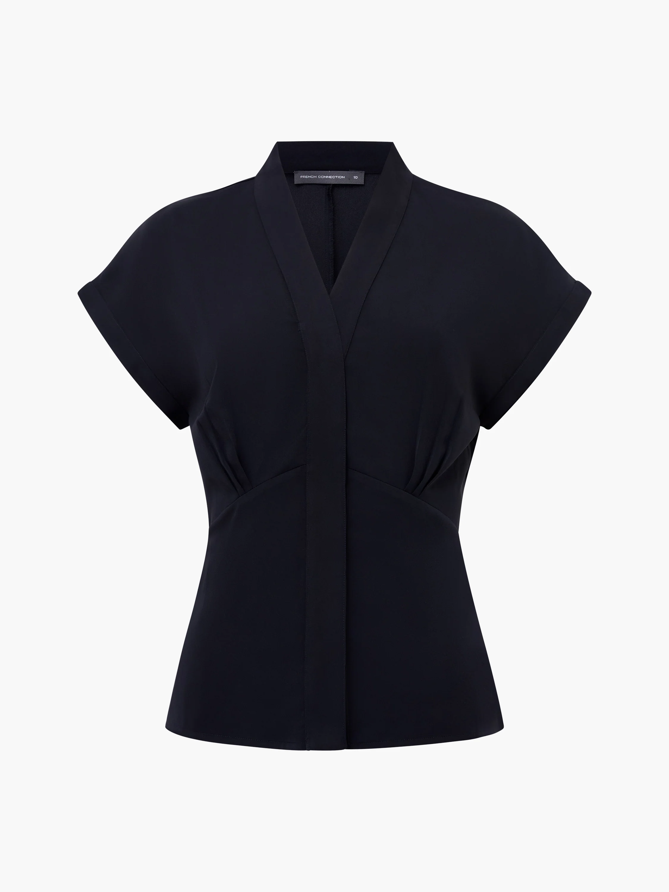 Crepe V Neck Blouse - Image 5