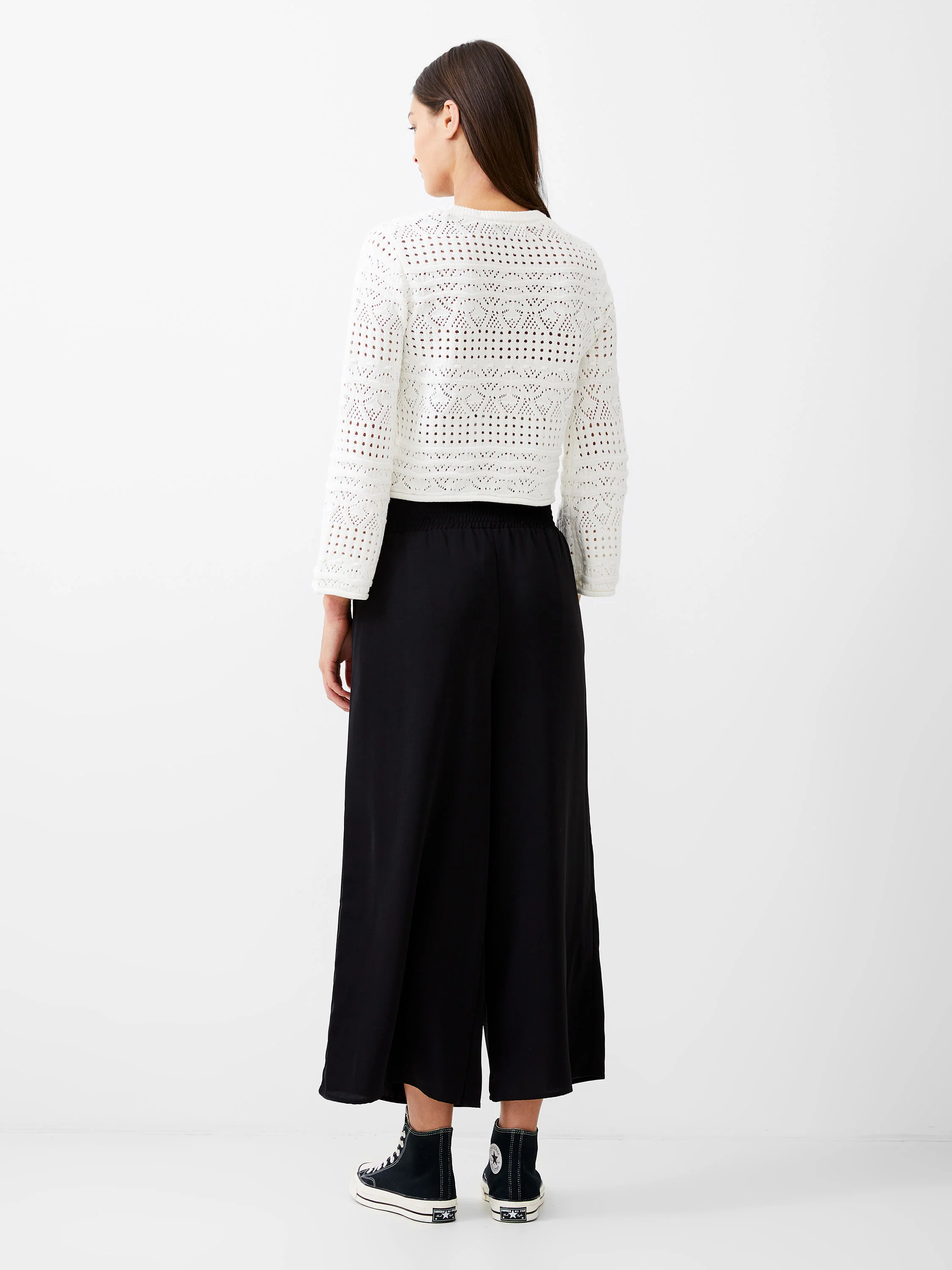 Crochet Bobble Knit Crop Jumper - Image 4