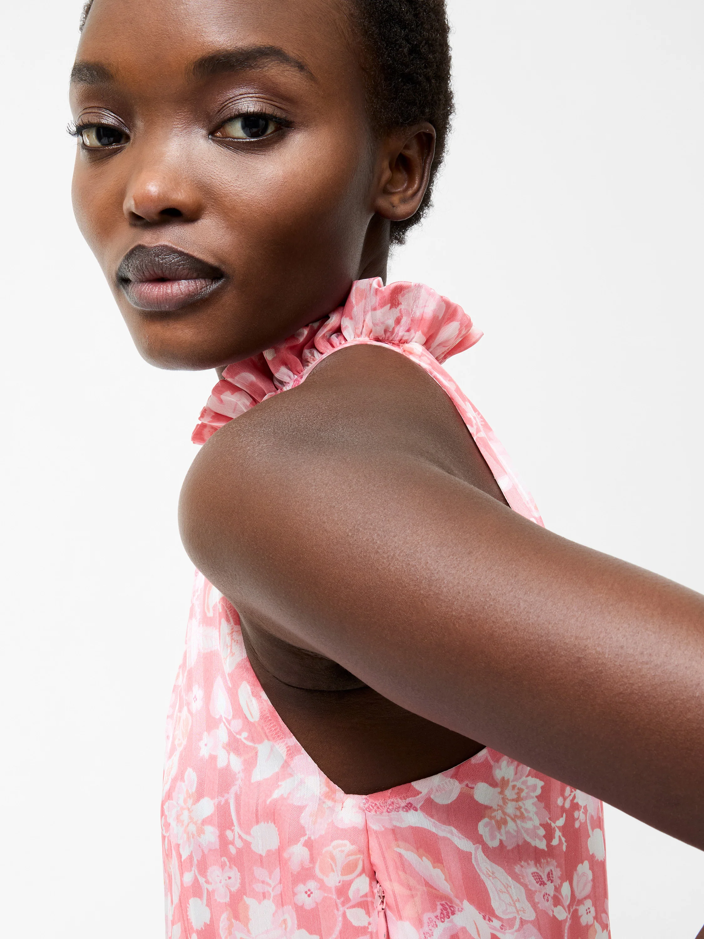 Cynthia Halterneck Midi Dress - Image 3