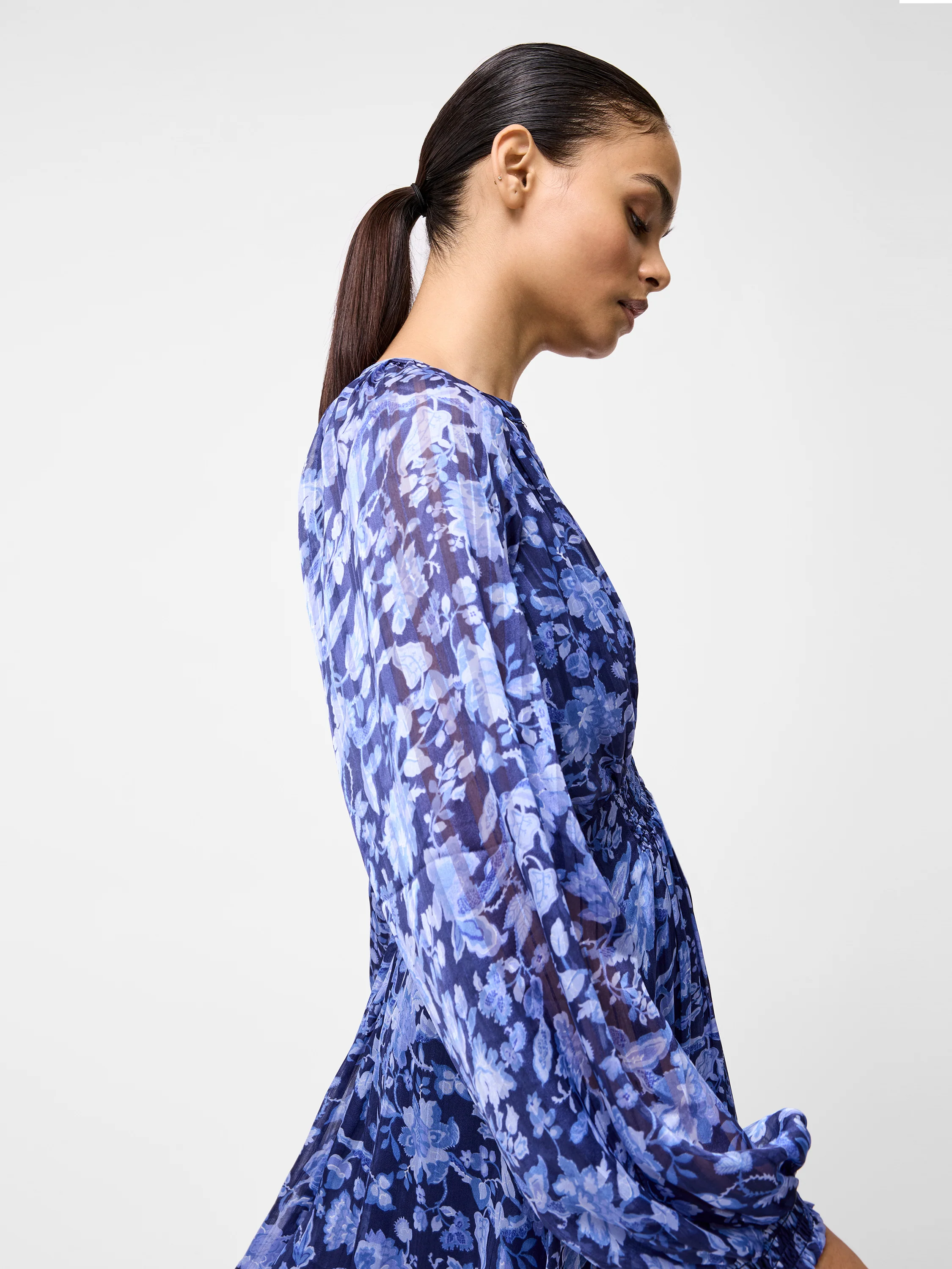 Cynthia Shirred Midi Dress - Image 5