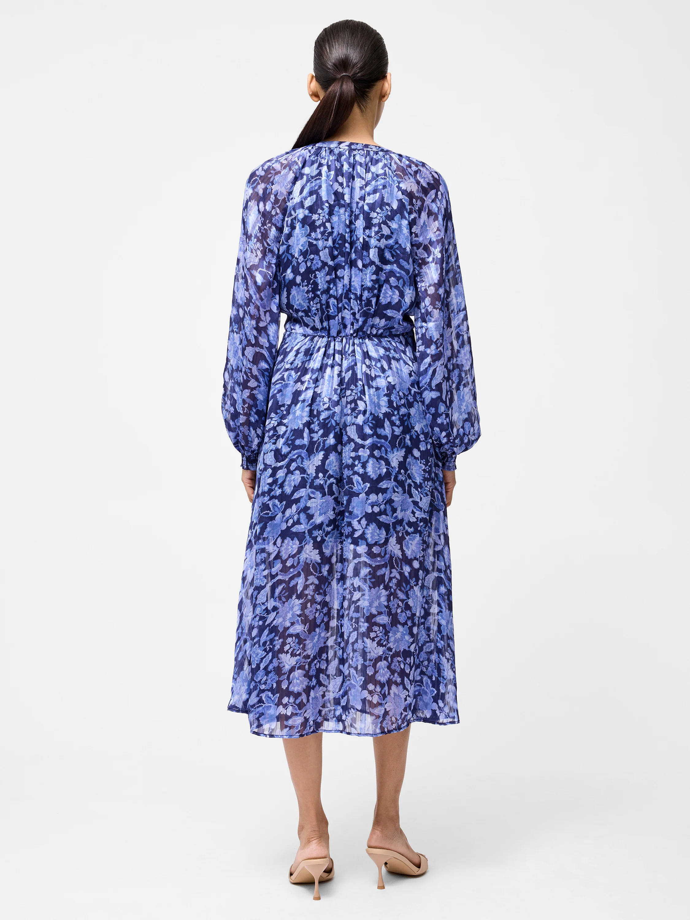 Cynthia Shirred Midi Dress - Image 6