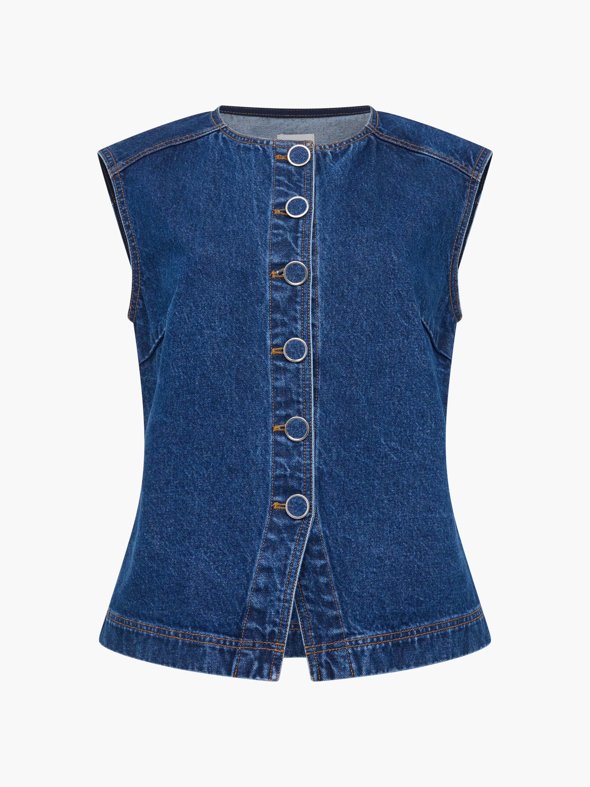 Dallas Denim Waistcoat - Image 5