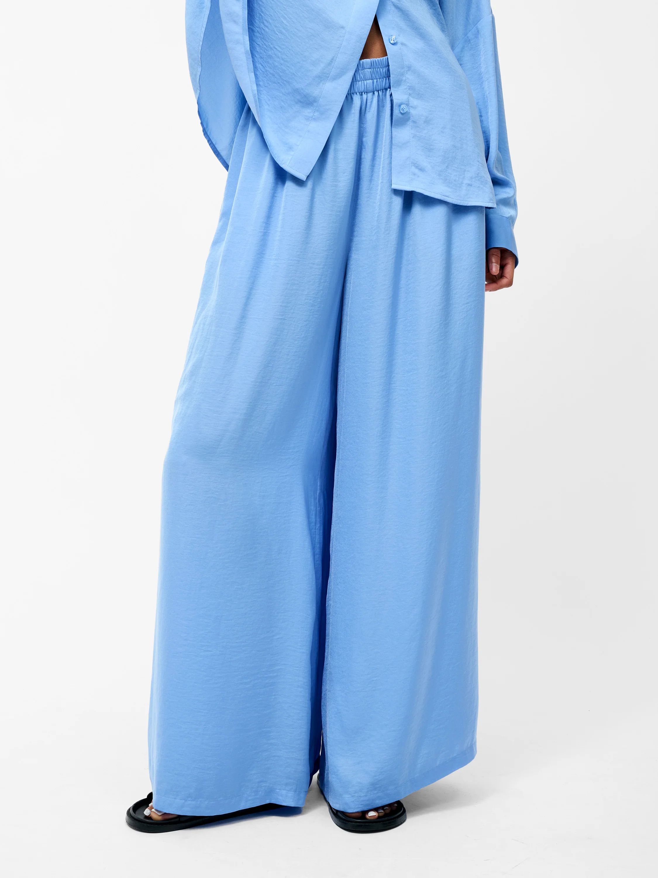 Damasco Air Flow Poly Wide Leg Trousers - Image 2