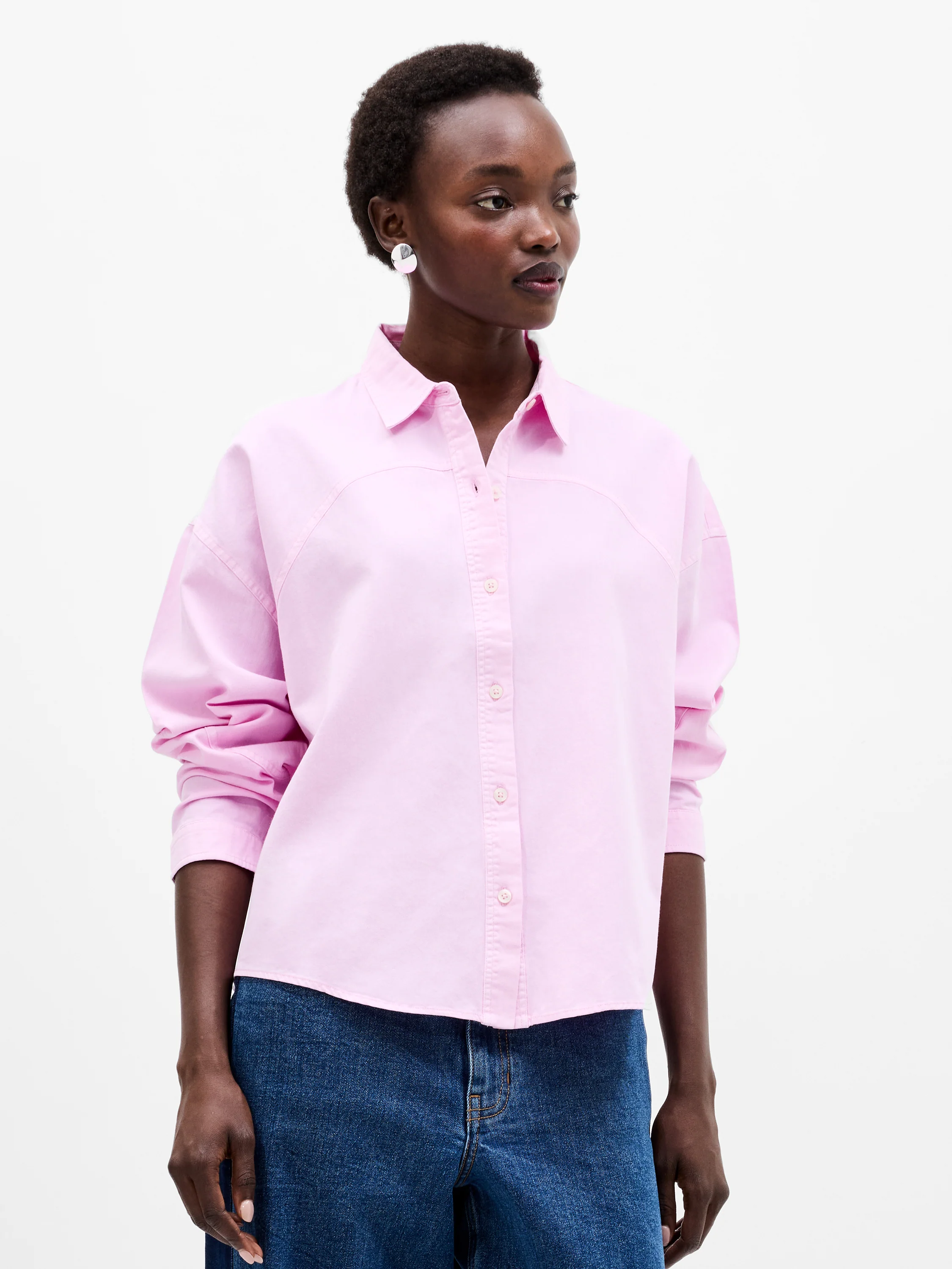 Dana Denim Seamed Shirt - Image 3