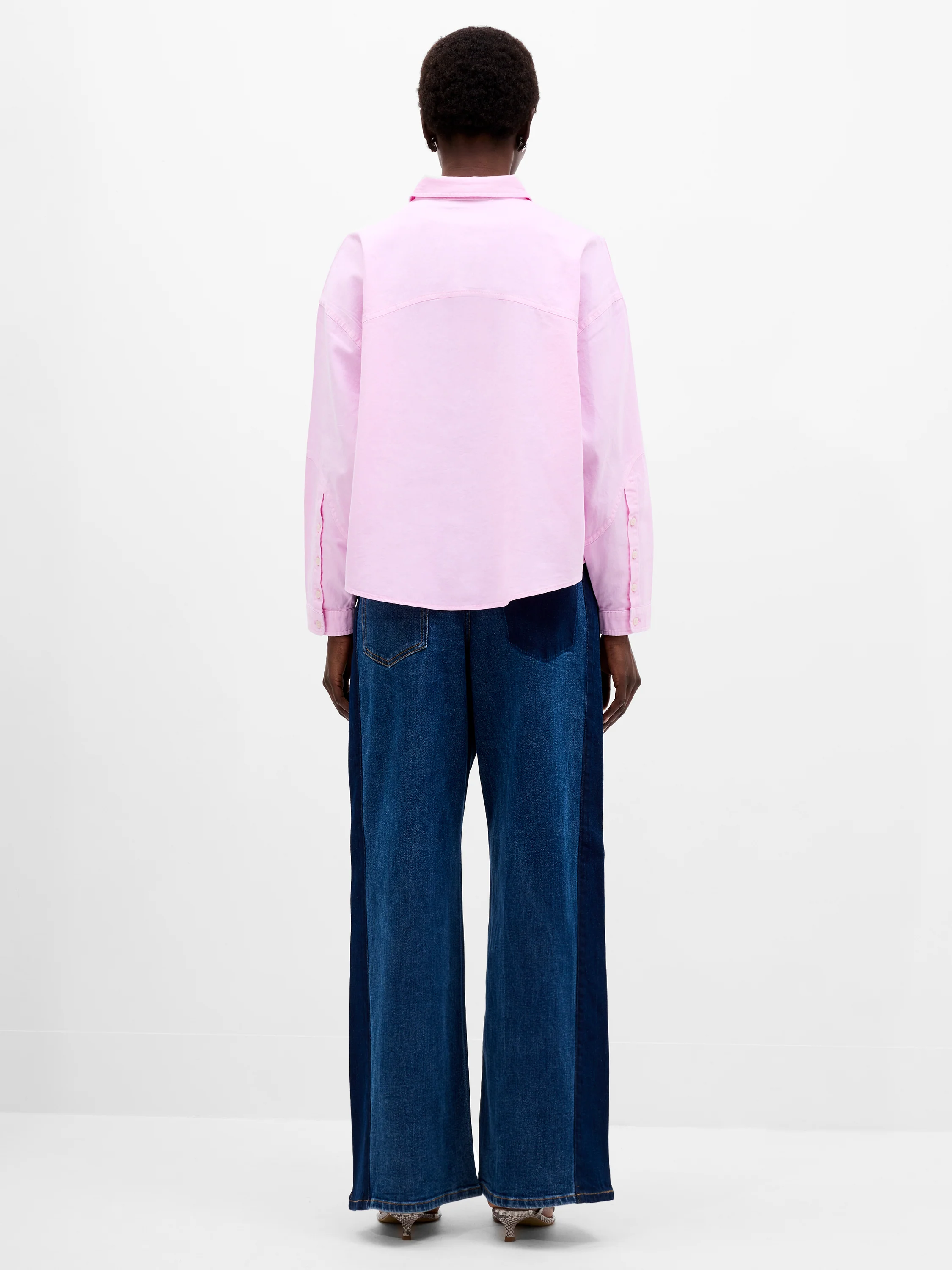 Dana Denim Seamed Shirt - Image 5