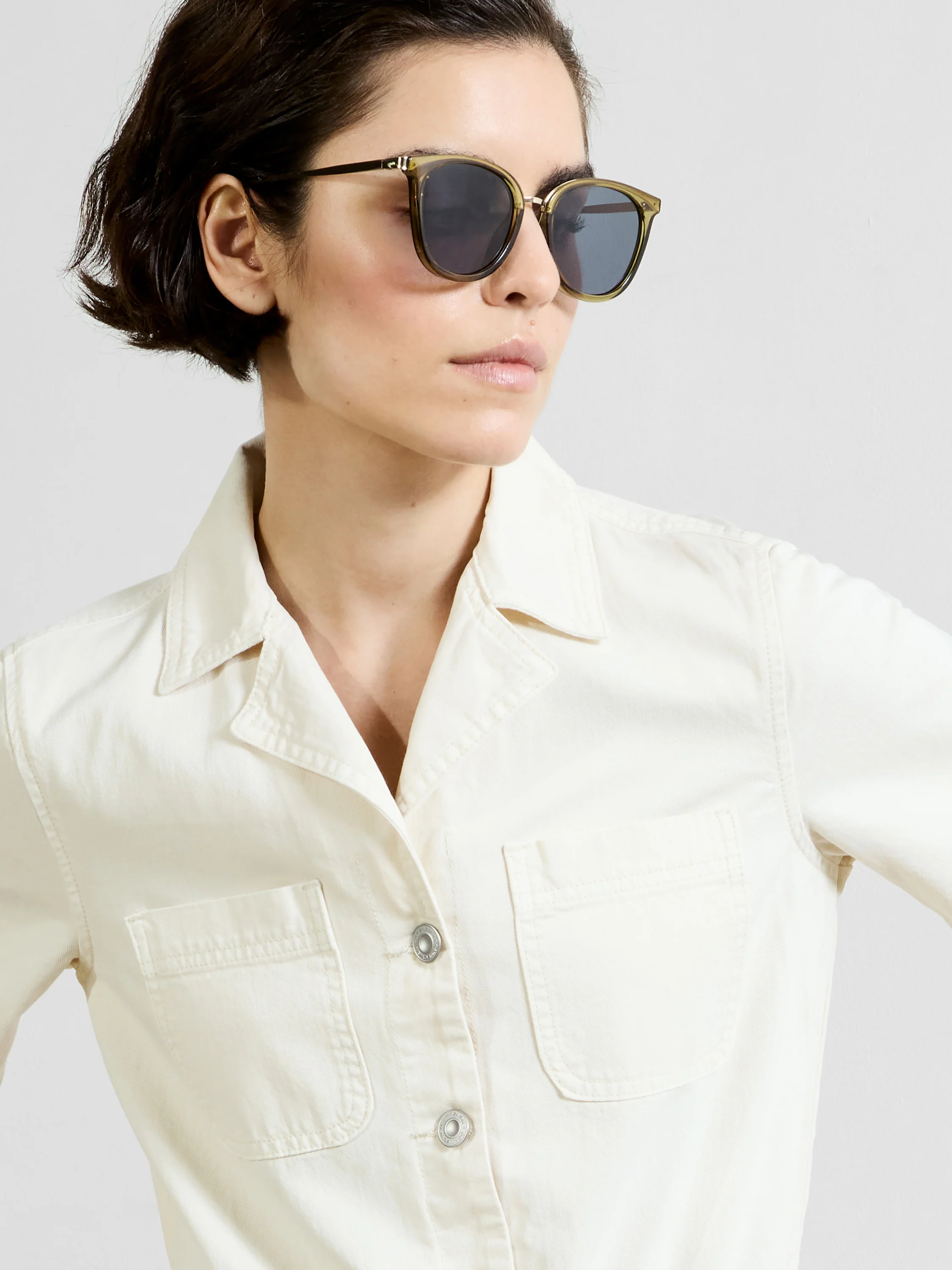 Dana Denim Short Sleeve Playsuit - Image 3