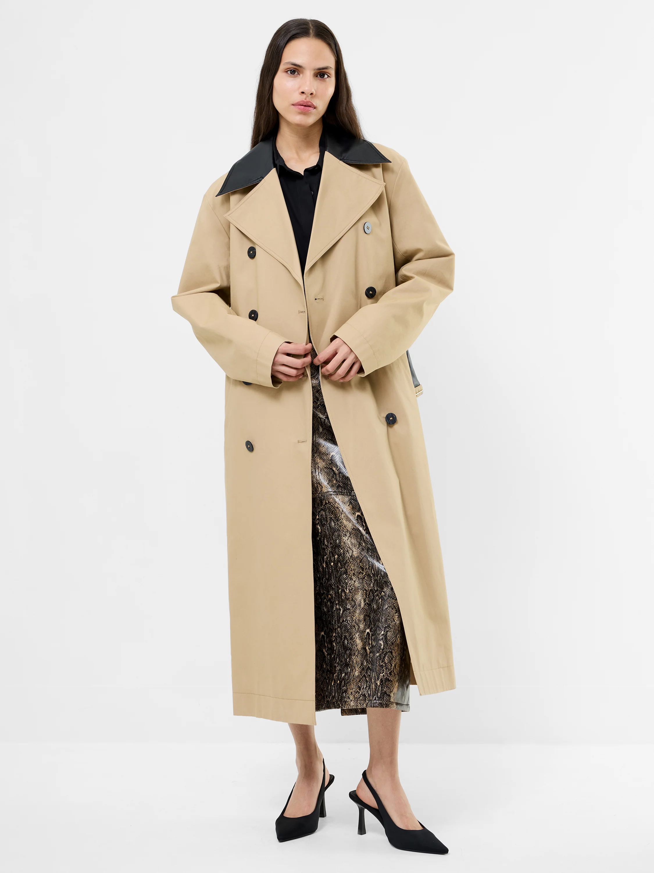Dasha Cotton Twill Trench Coat - Image 3