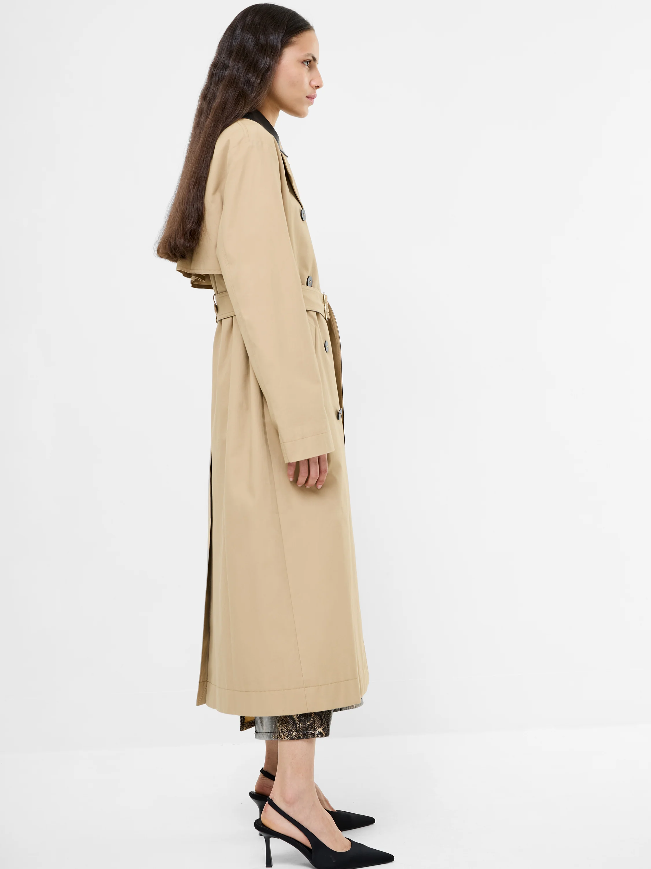 Dasha Cotton Twill Trench Coat - Image 4