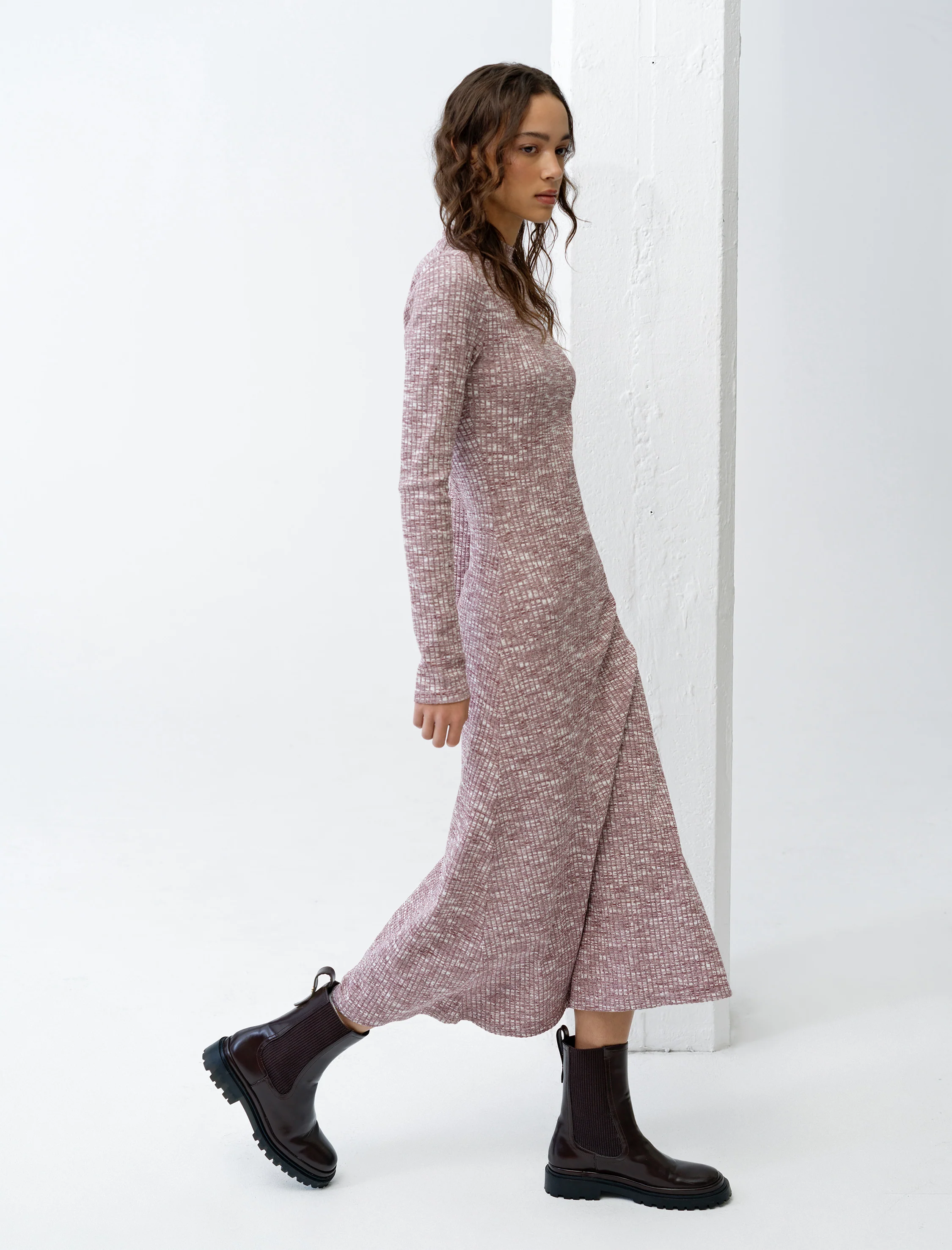 Deja Jersey Space Dye Ribbed Dress - Image 4