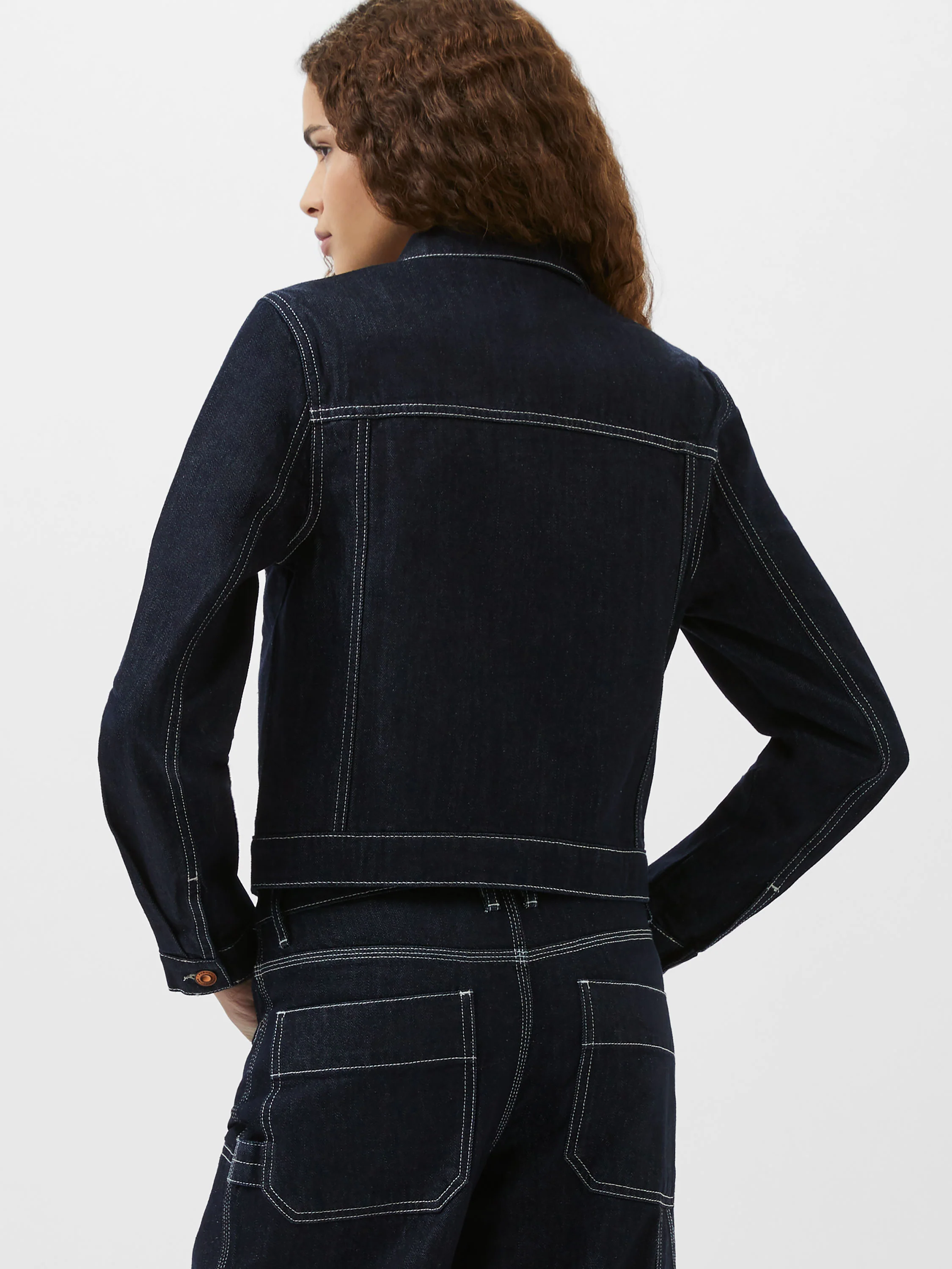 Denver Denim Contrasting Stitch Jacket - Image 5