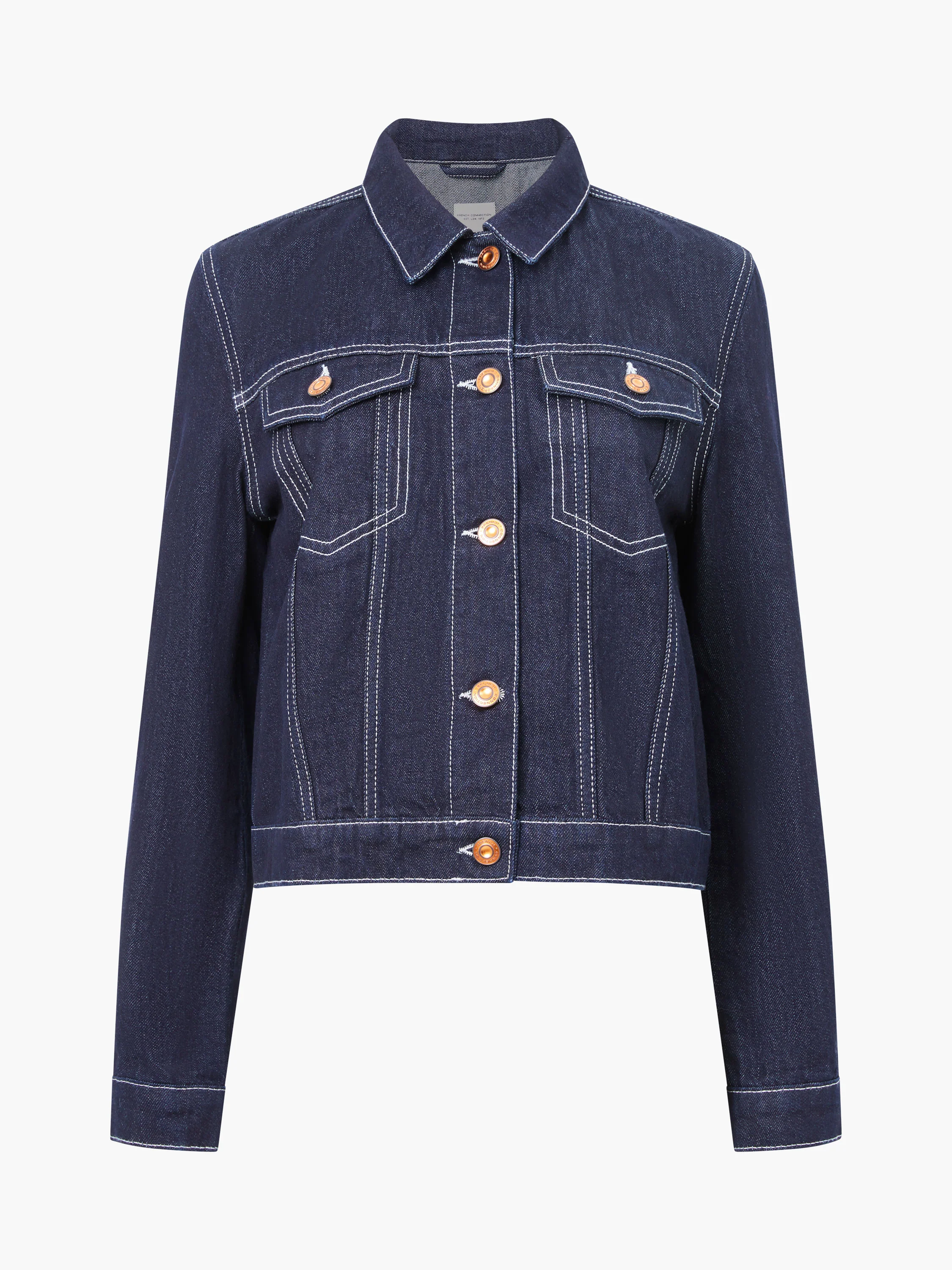 Denver Denim Contrasting Stitch Jacket - Image 6