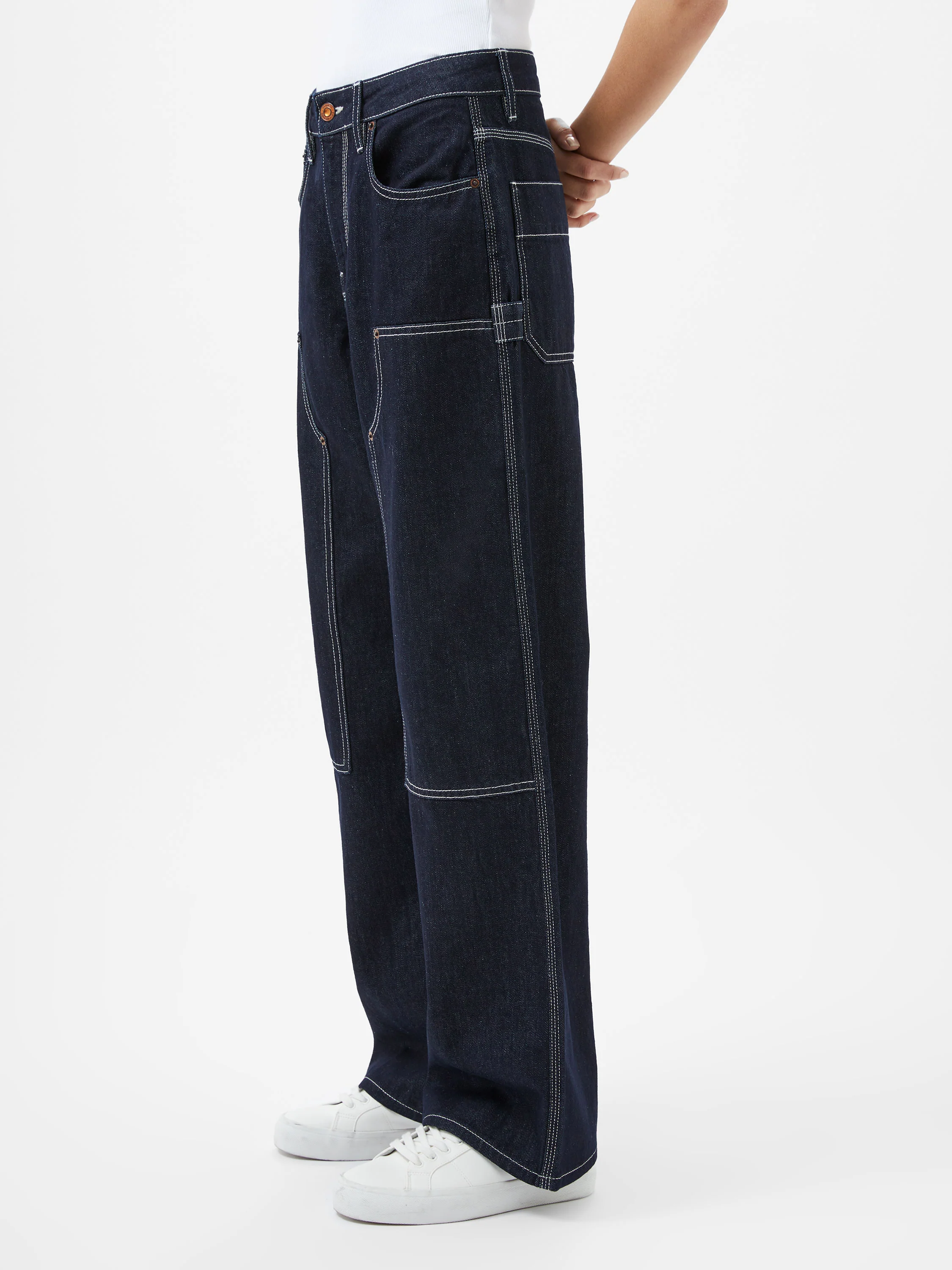 Denver Denim Contrasting Stitch Relaxed Jeans - Image 2