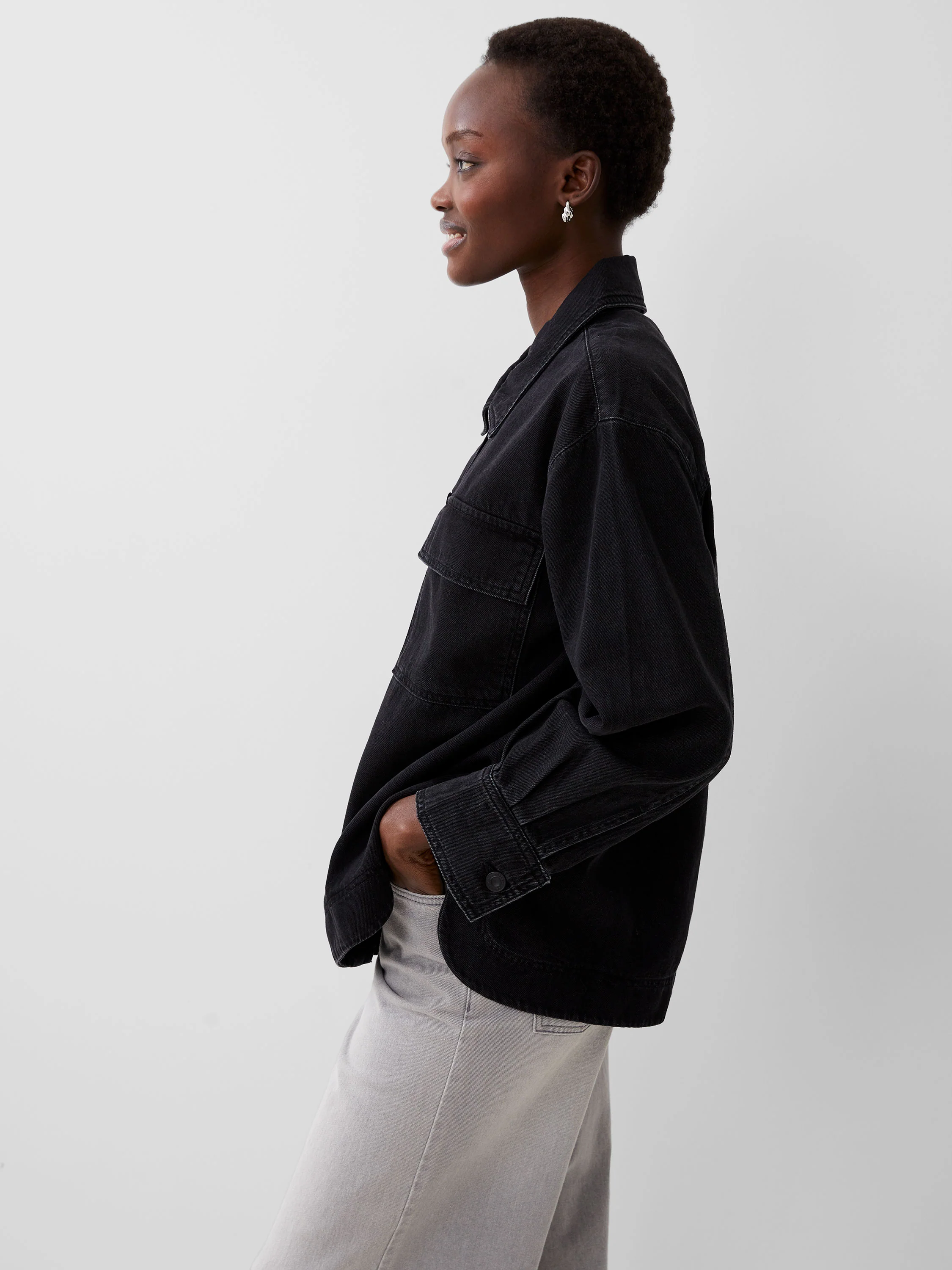 Denver Denim Oversized Shacket - Image 3