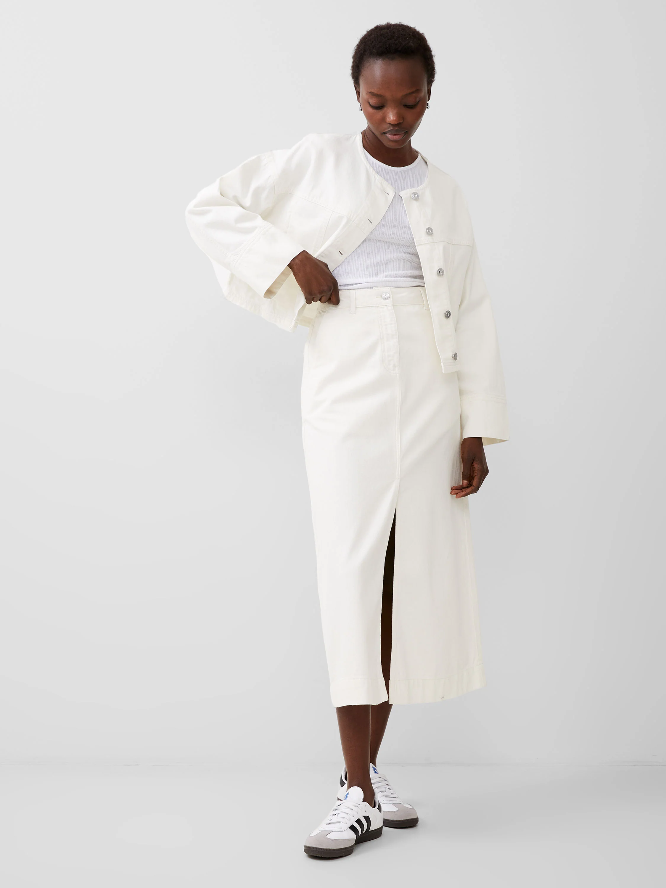 Denver Denim Relaxed Wide Sleeve Jacket - Image 3