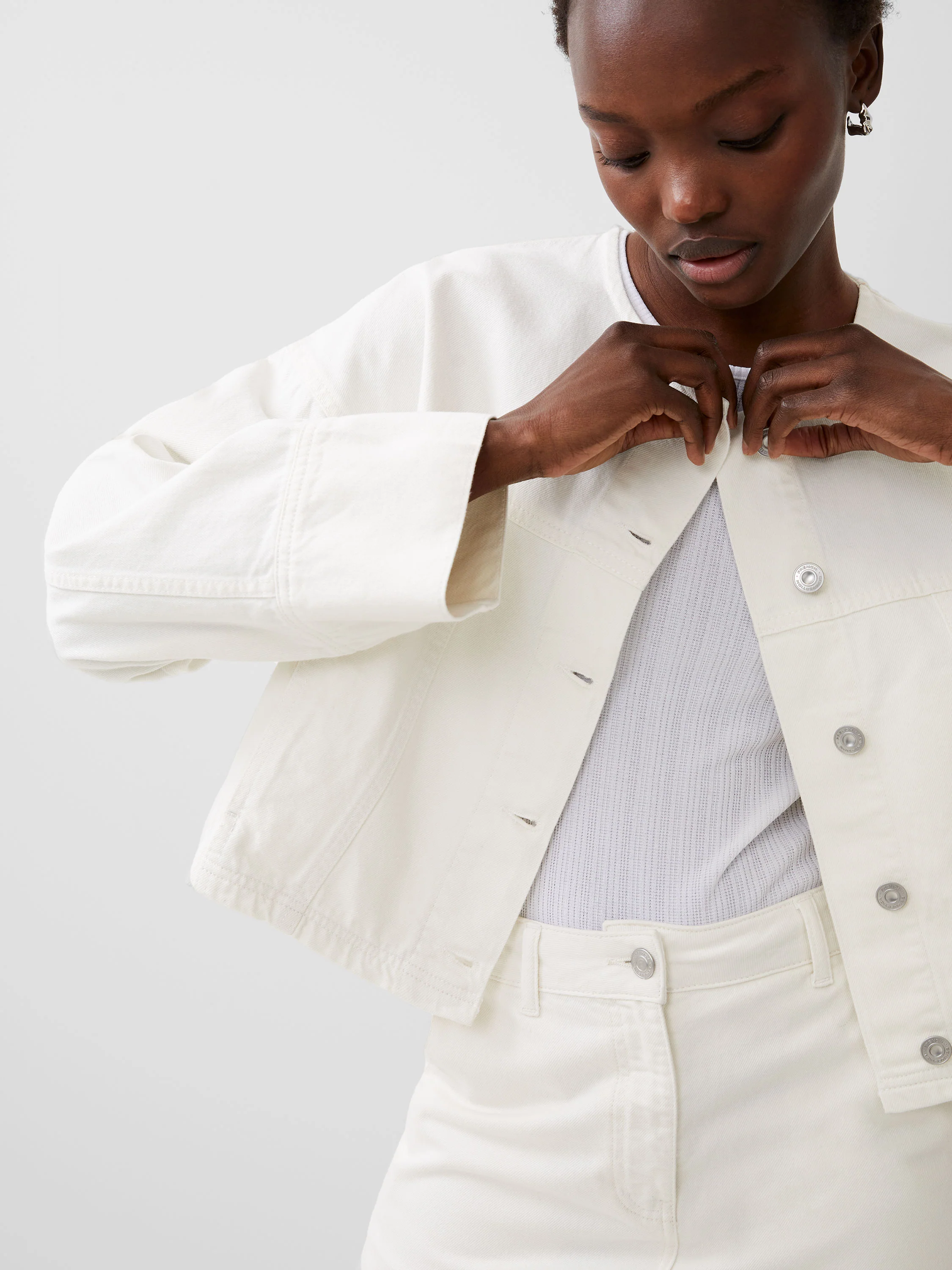 Denver Denim Relaxed Wide Sleeve Jacket - Image 4
