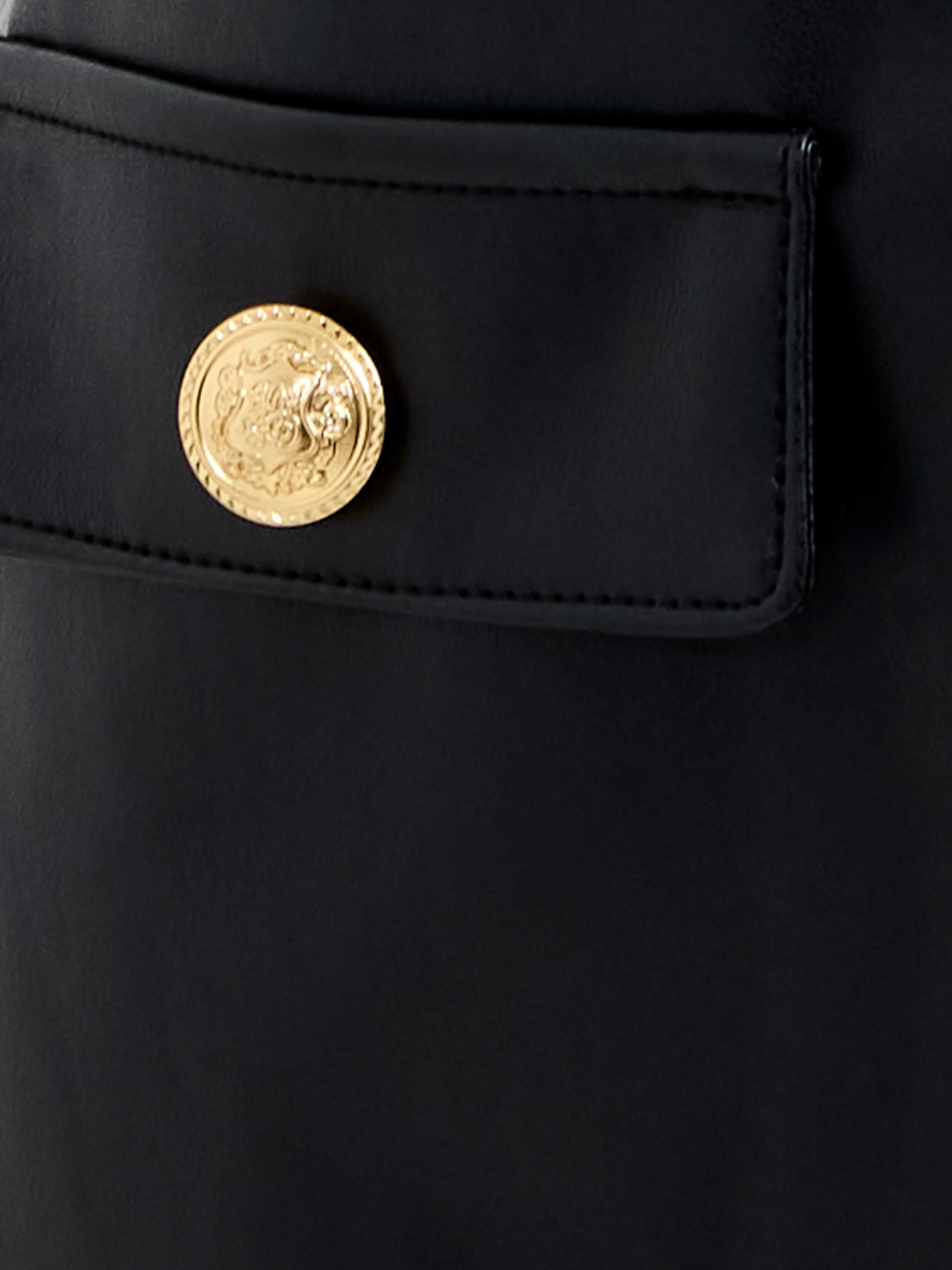 Dessa Faux Leather Mini Dress - Image 4