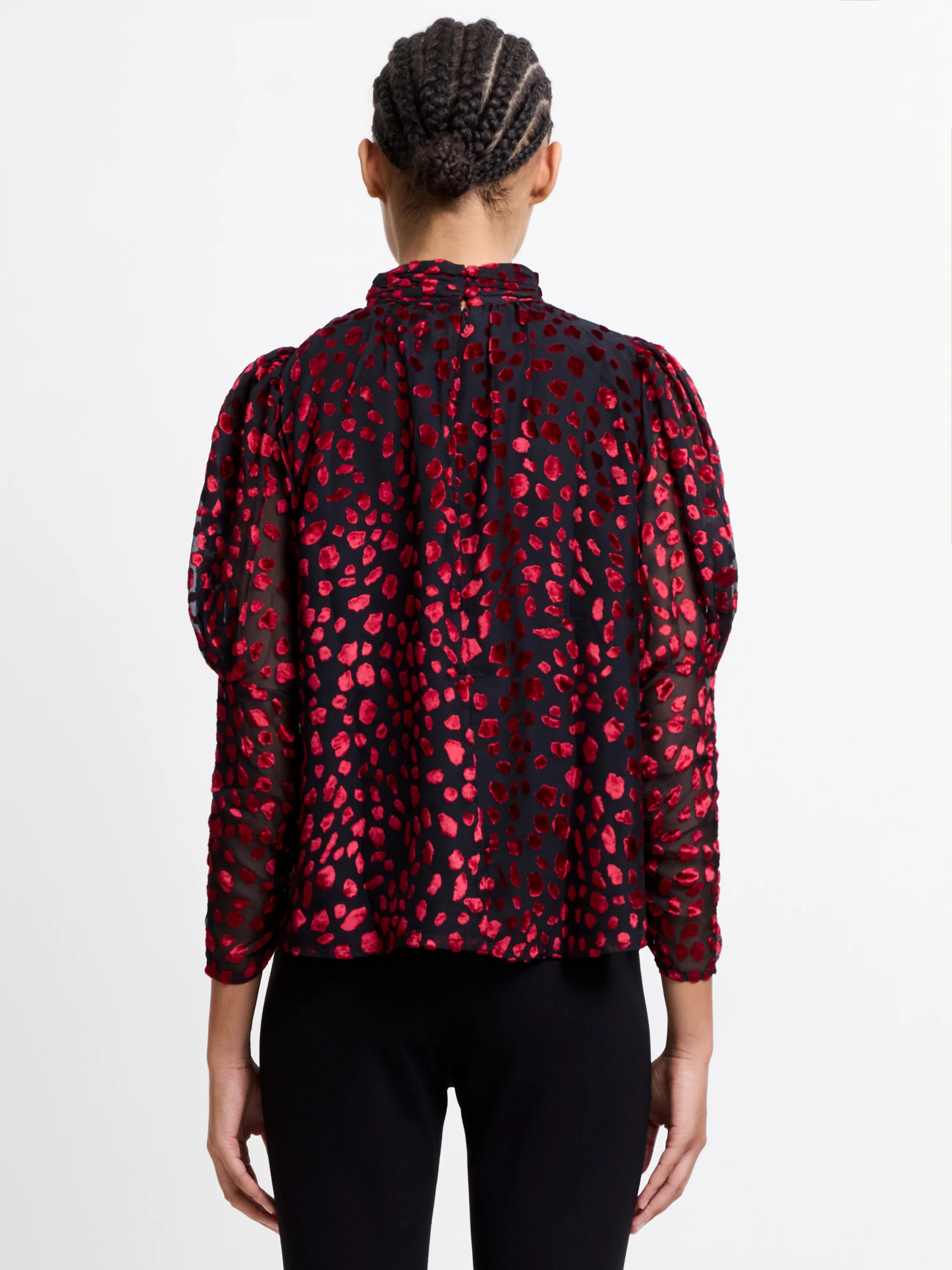 Devore Gathered Keyhole Top - Image 5
