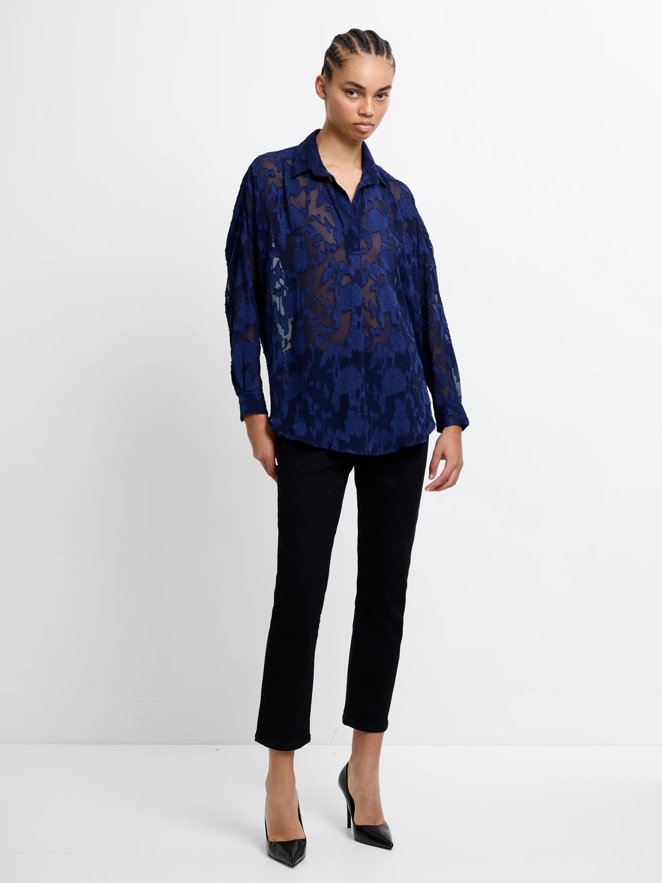 Devore Satin Popover Shirt - Image 2