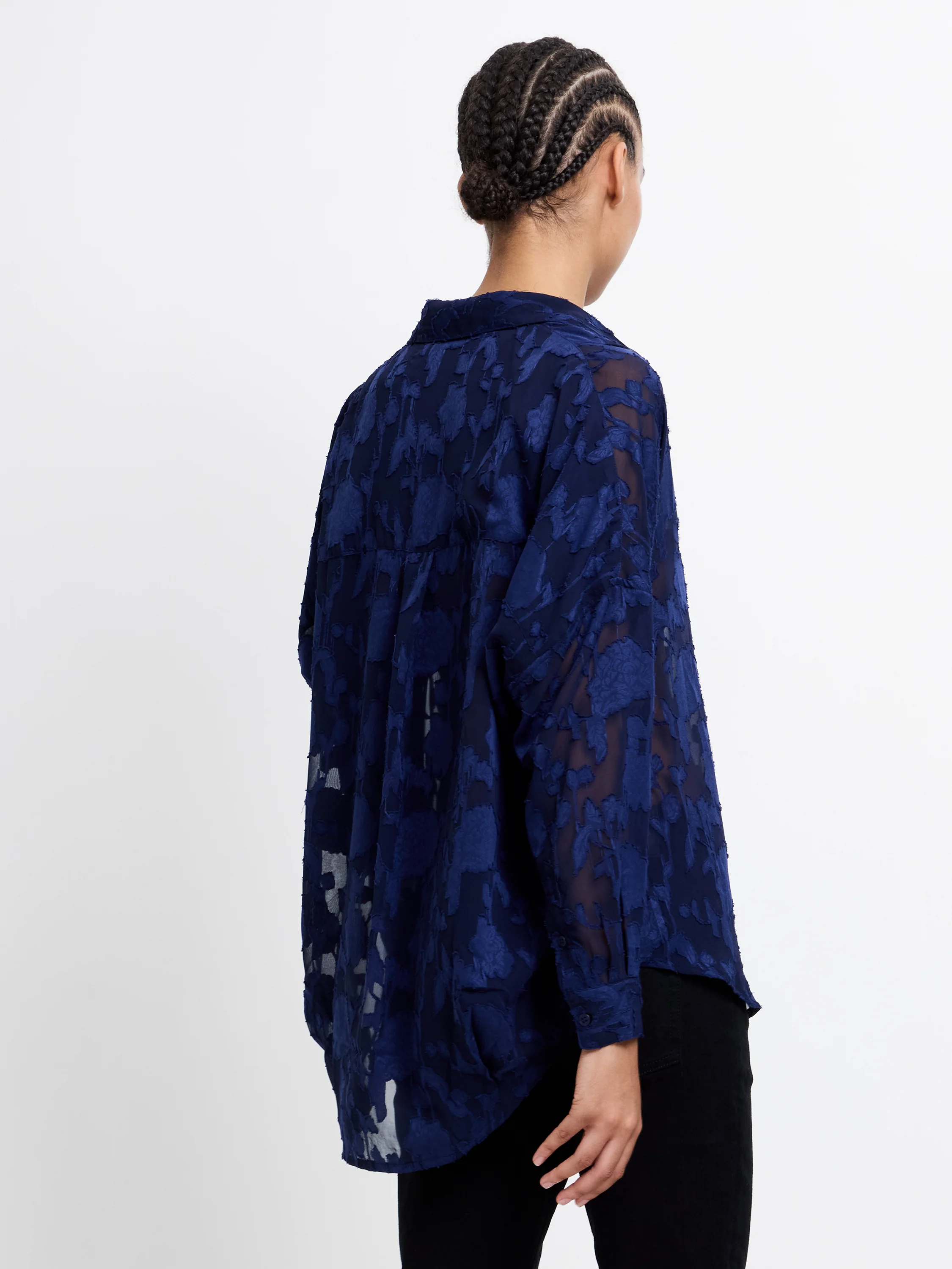 Devore Satin Popover Shirt - Image 4