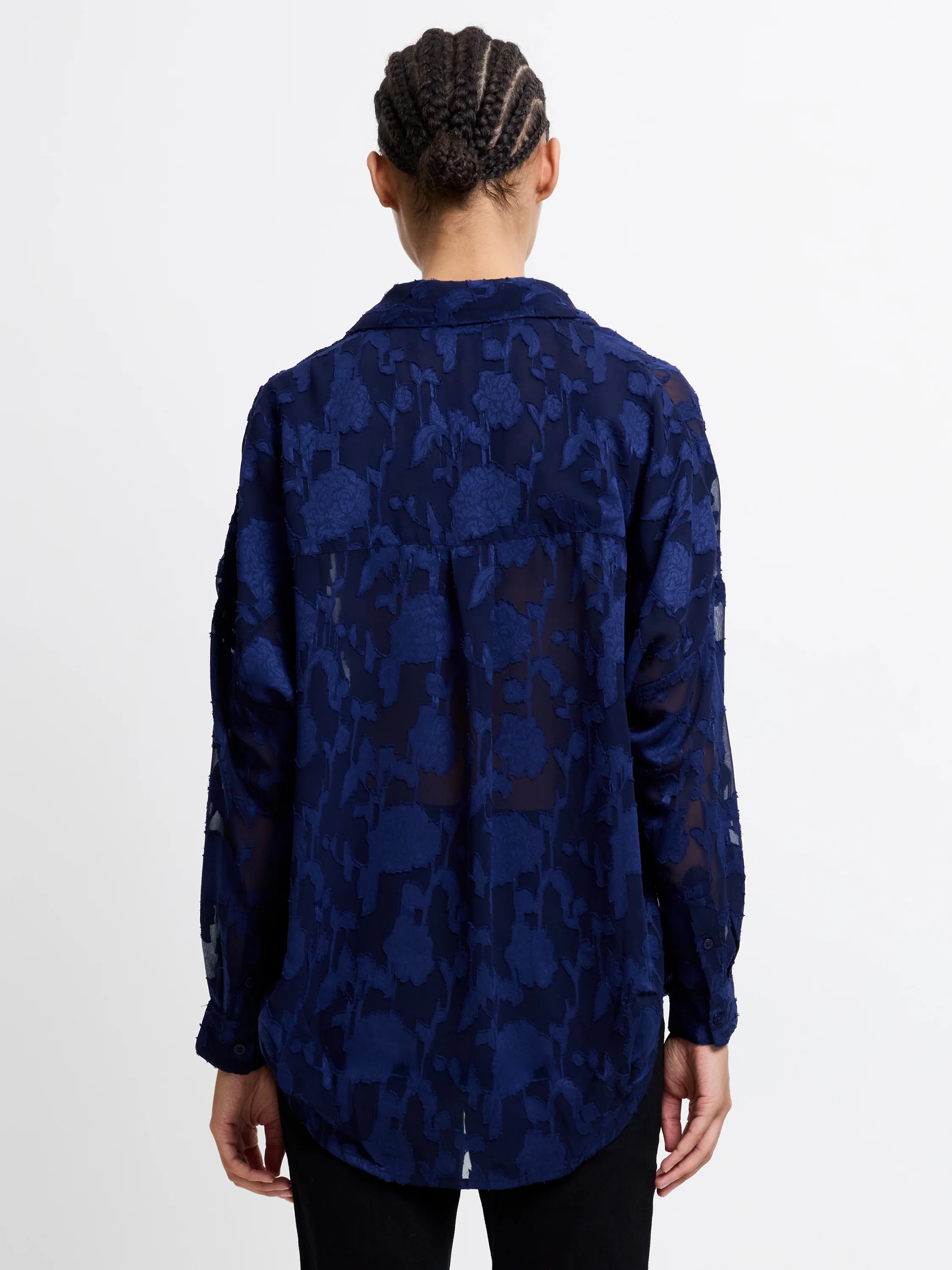 Devore Satin Popover Shirt - Image 5