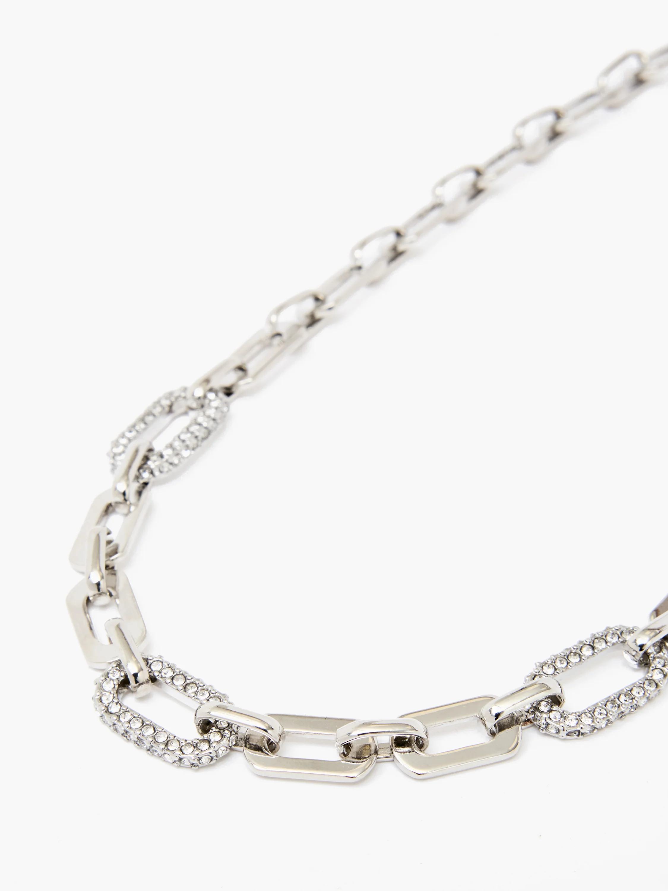Diamante Link Chain Necklace - Image 2