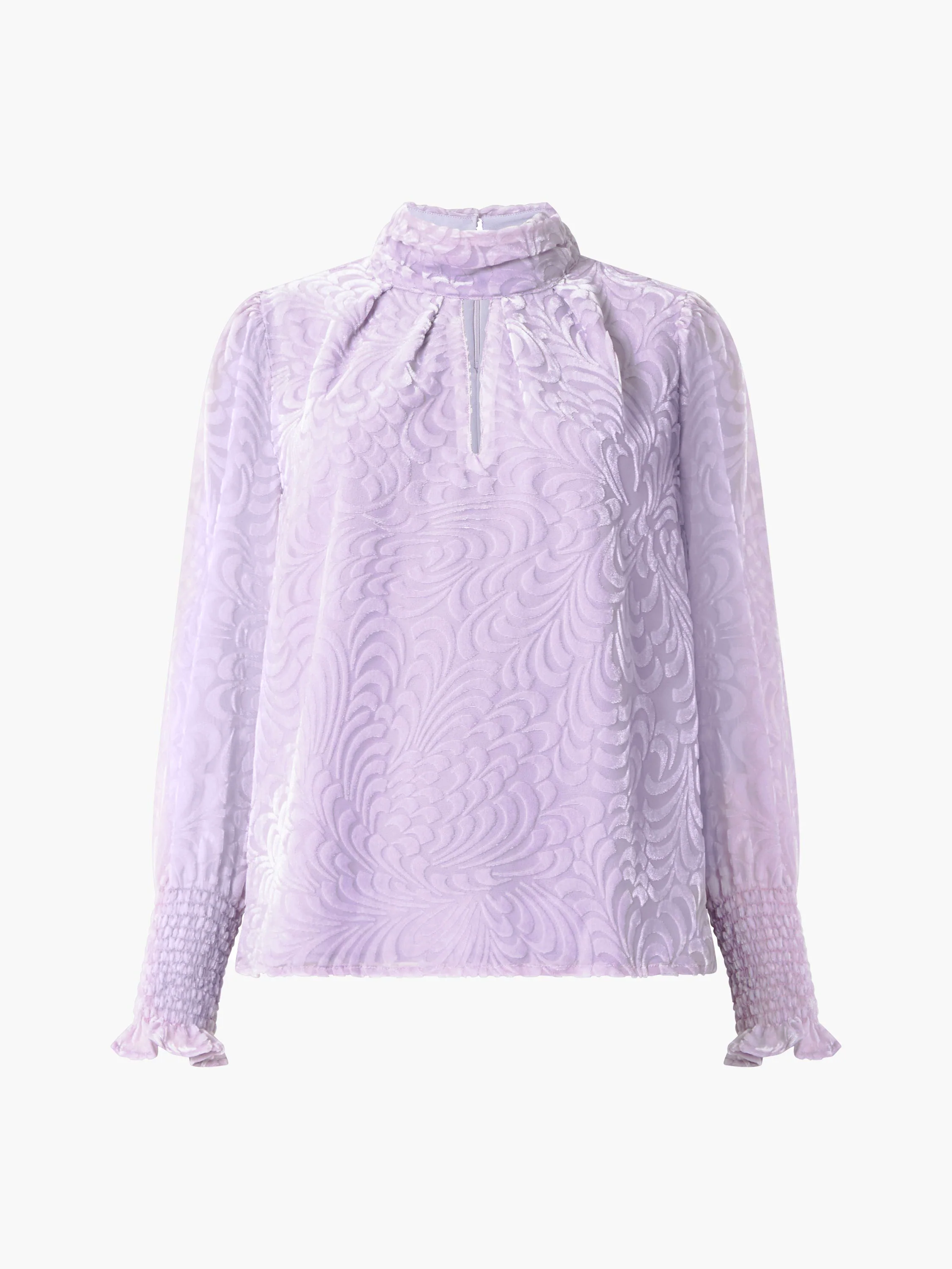 Diandra Devore Long Sleeve High Neck Top - Image 6
