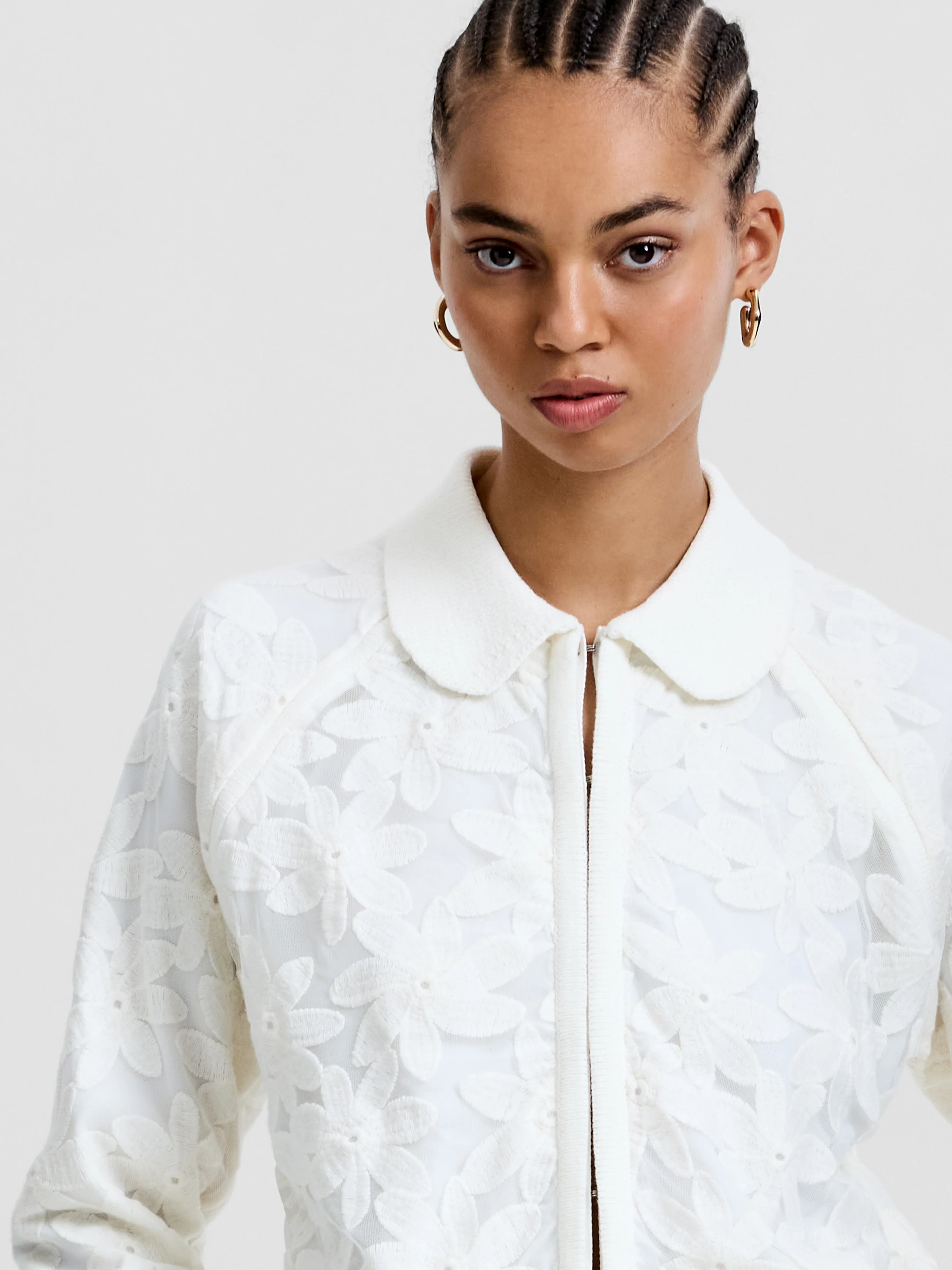 Diella Knit Applique Cardigan - Image 4