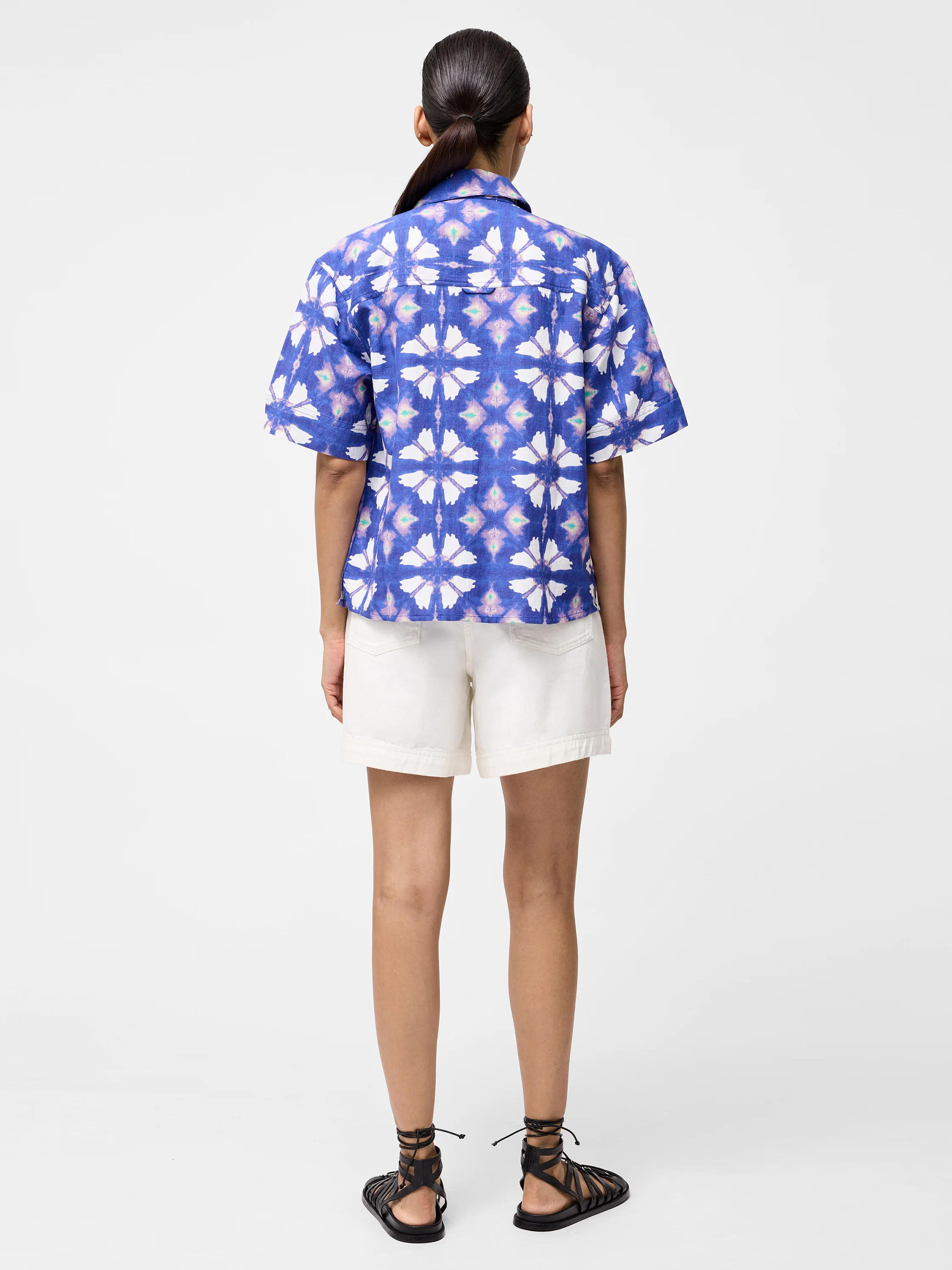Dory Linen Blend Short Sleeve Shirt - Image 4