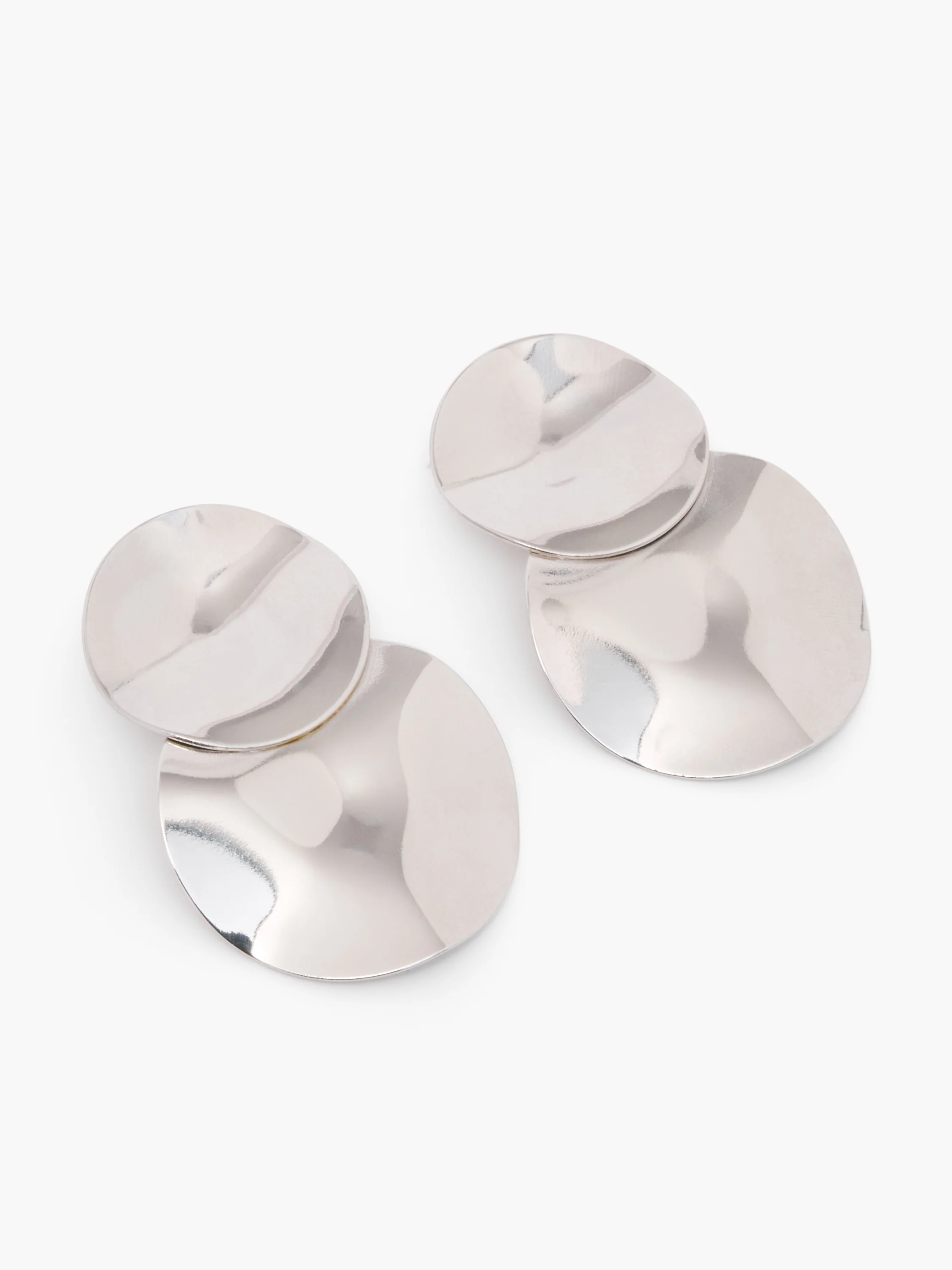 Duo Disc Drop Earrings