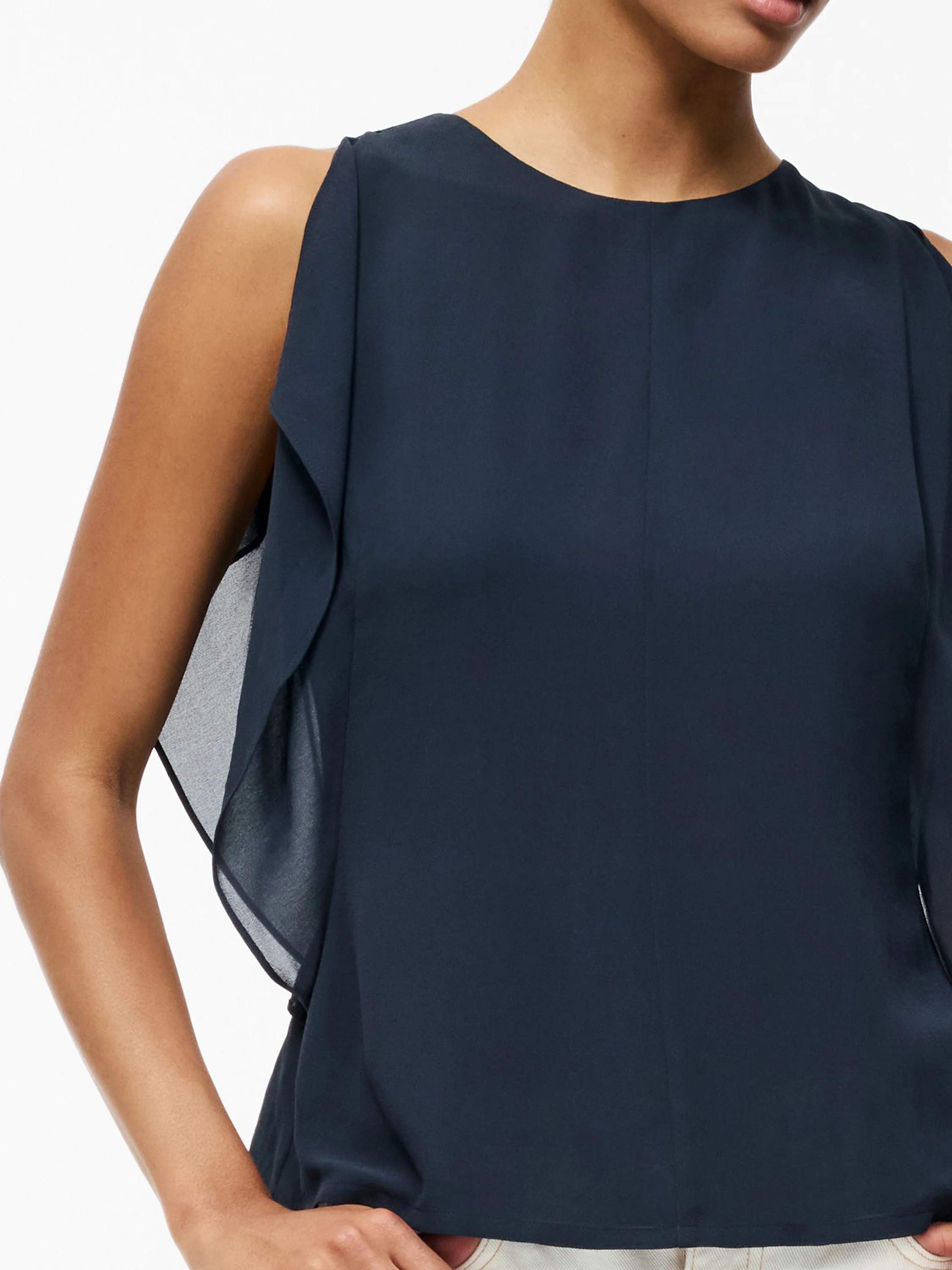 Eden Georgette Flutter Sleeve Top - Image 3