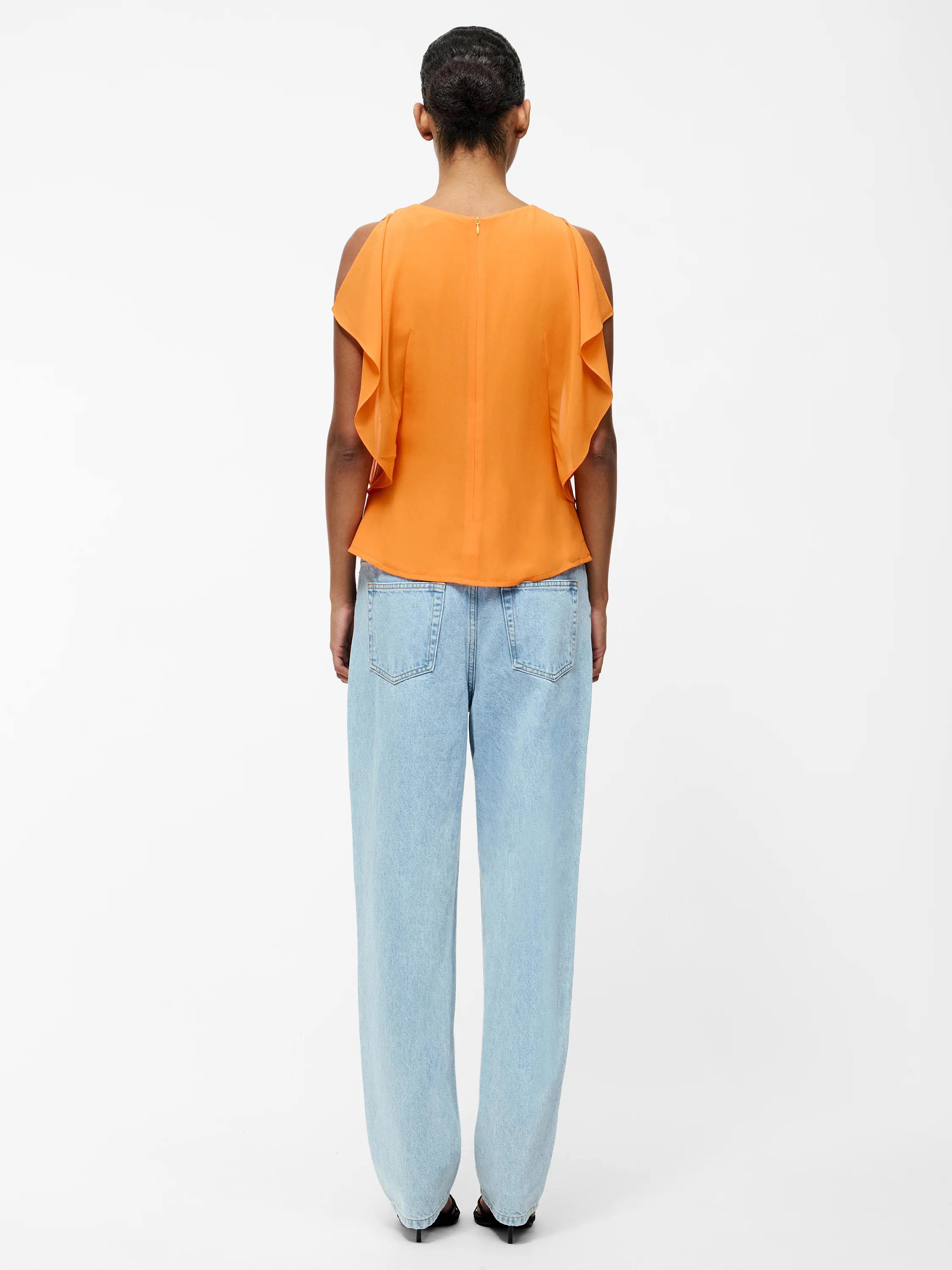 Eden Georgette Flutter Sleeve Top - Image 5