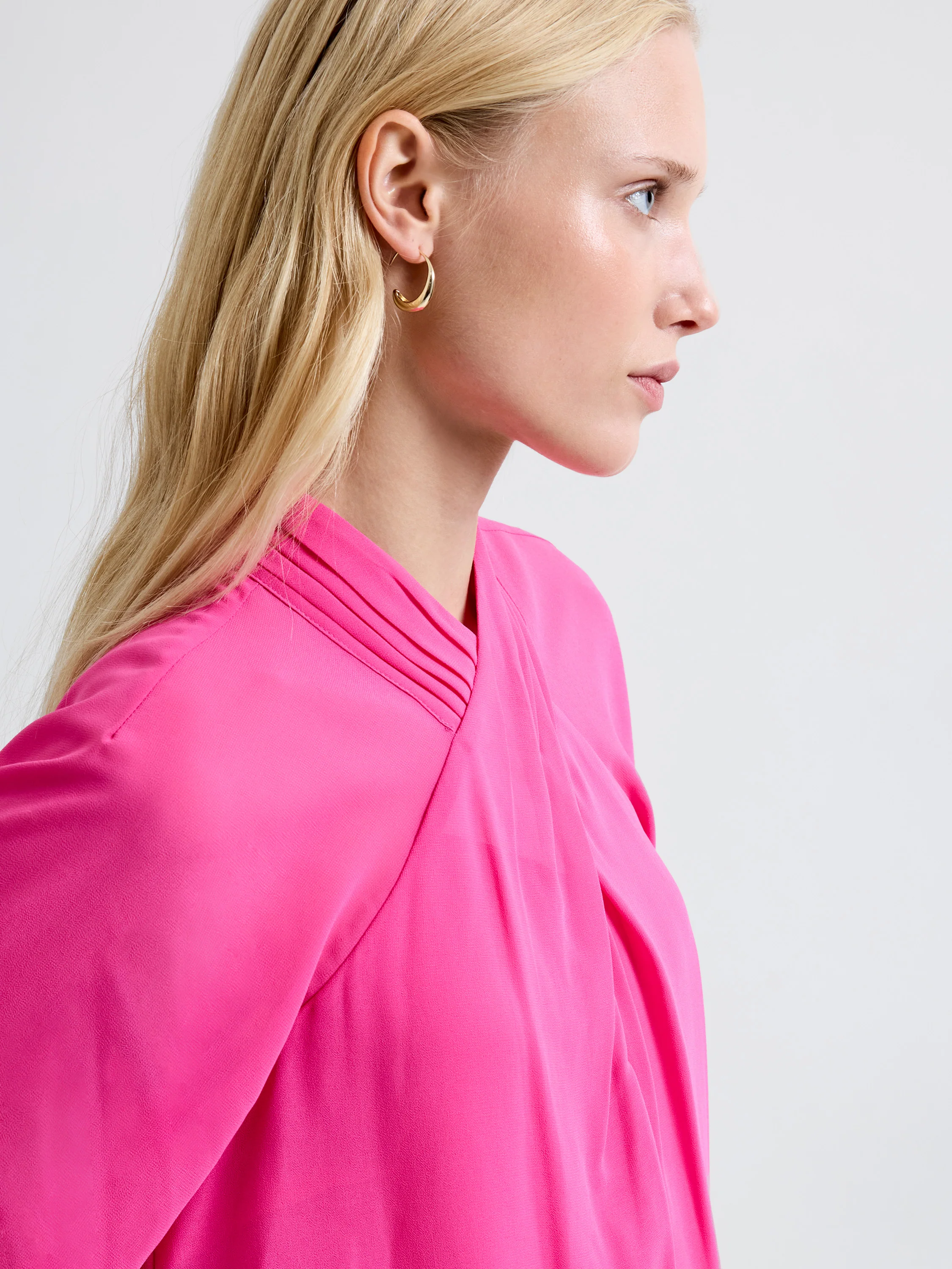 Eden Georgette Long Sleeve Wrap Blouse - Image 3