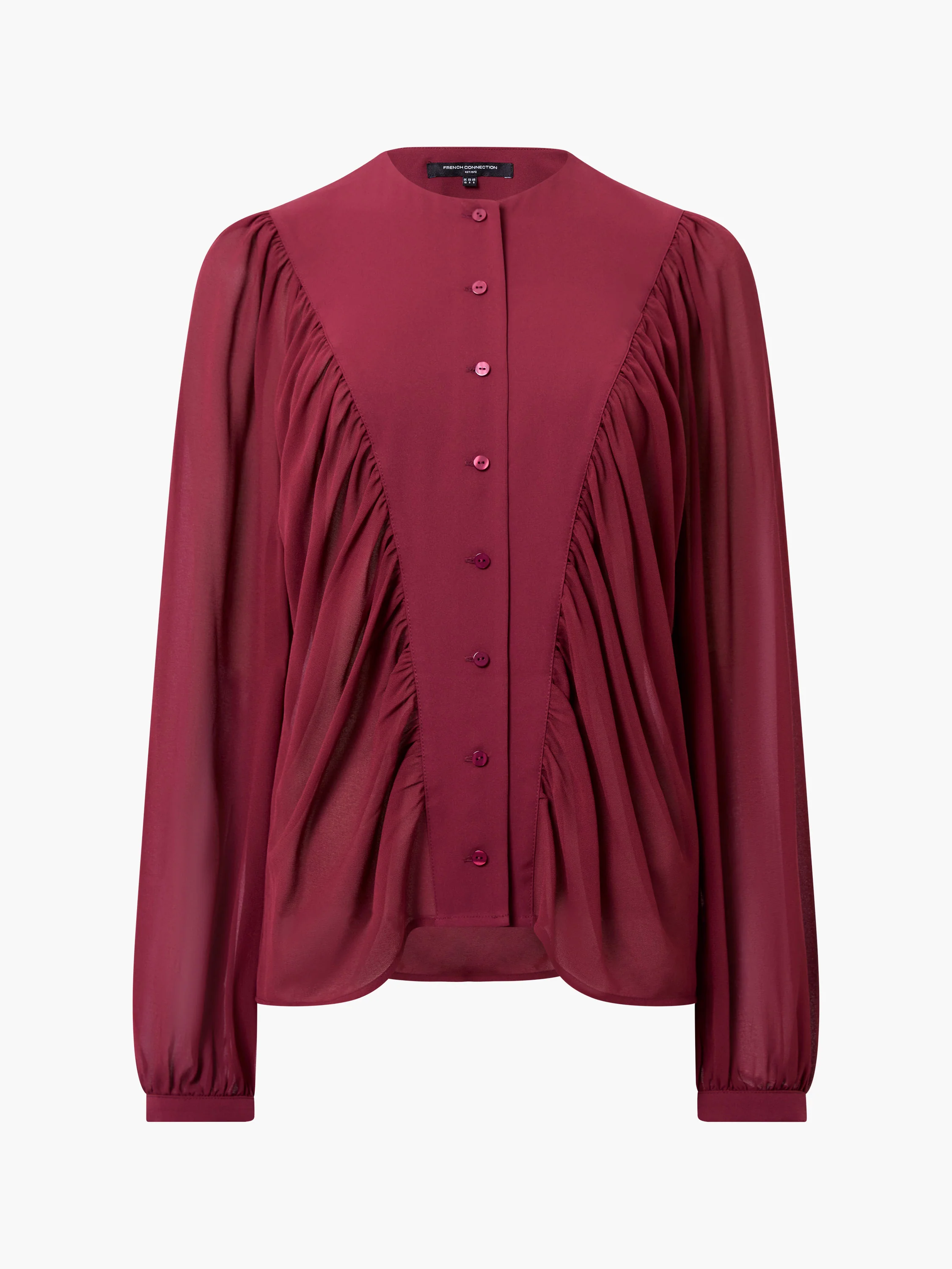 Eden Wesley Balloon Sleeve Semi Sheer Shirt - Image 4