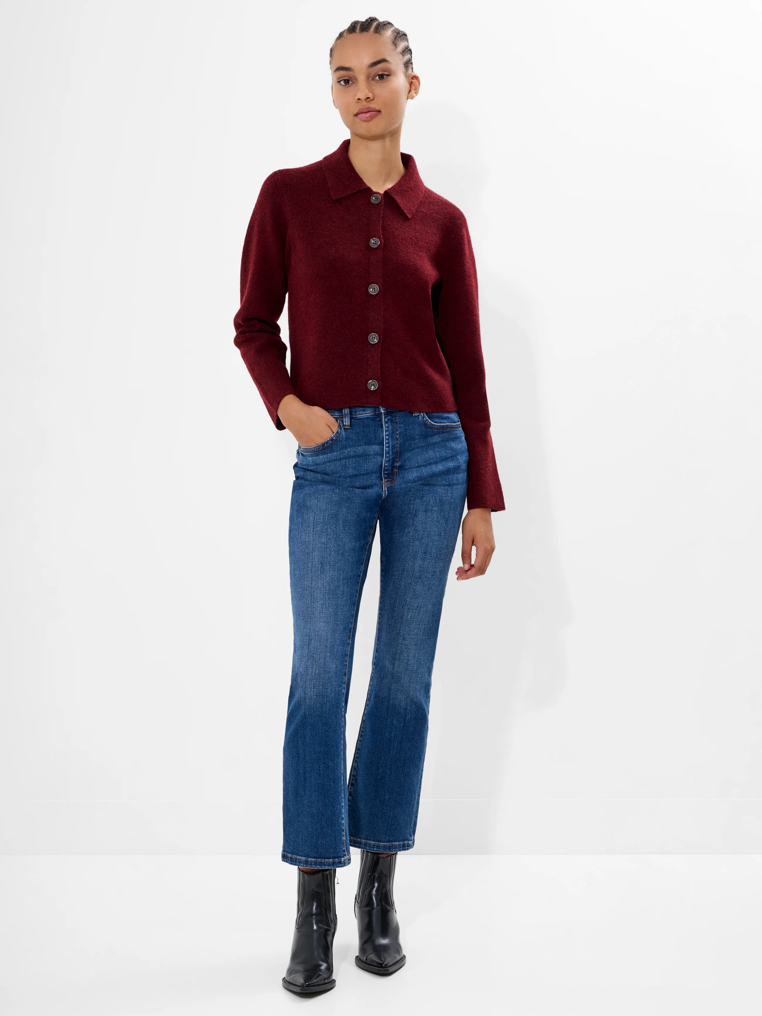 Ellie Knit Collared Cardigan - Image 2