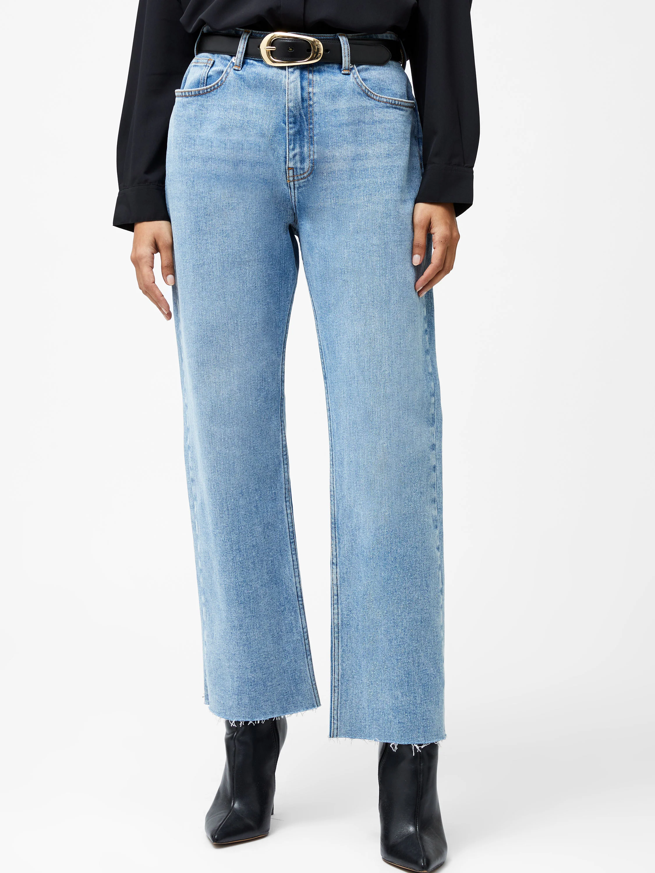 Elliot Denim Straight Leg Cropped Jeans 27 Inch - Image 4