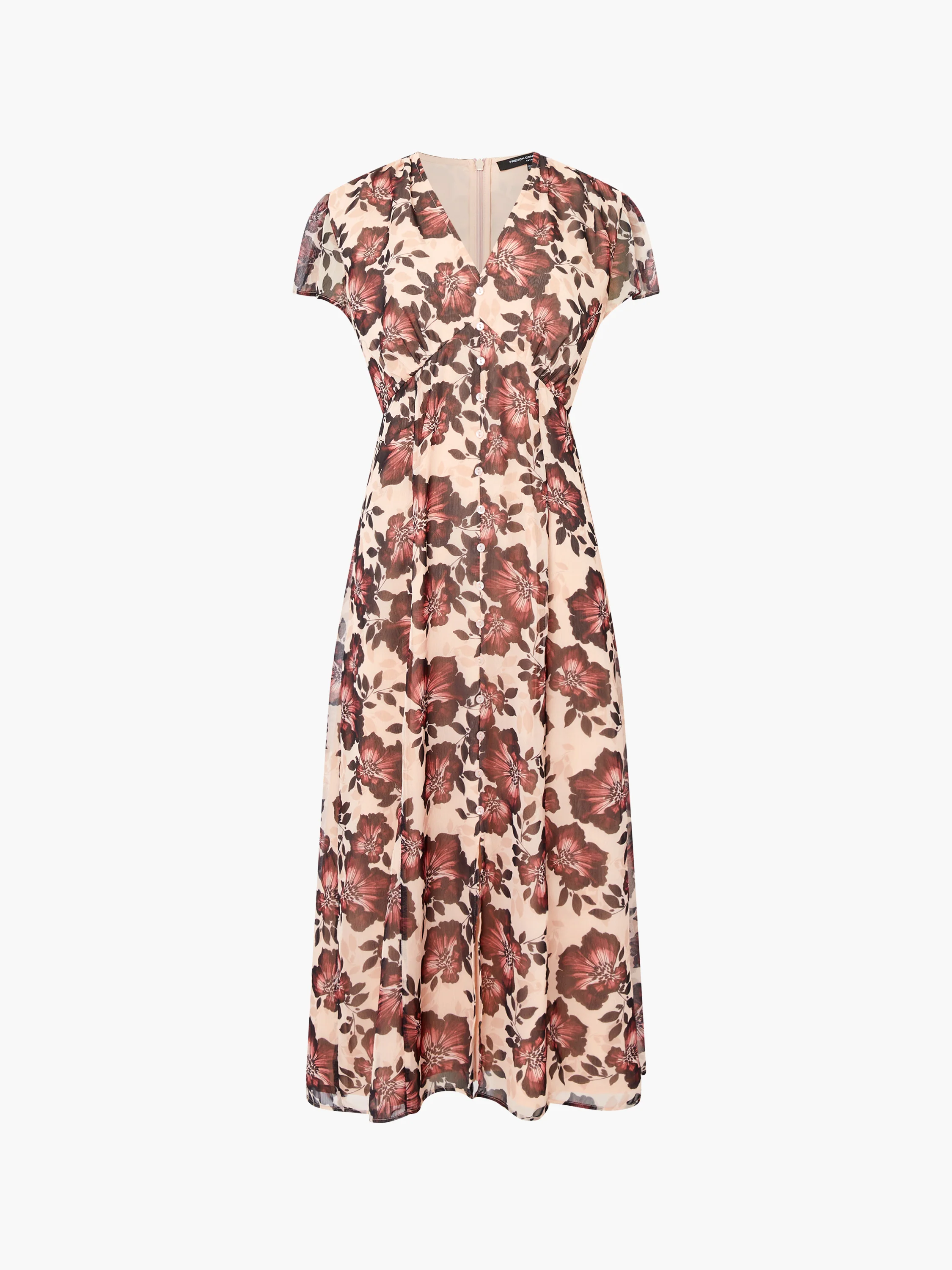 Elyse Flutter Sleeve Tea Dress - Image 6