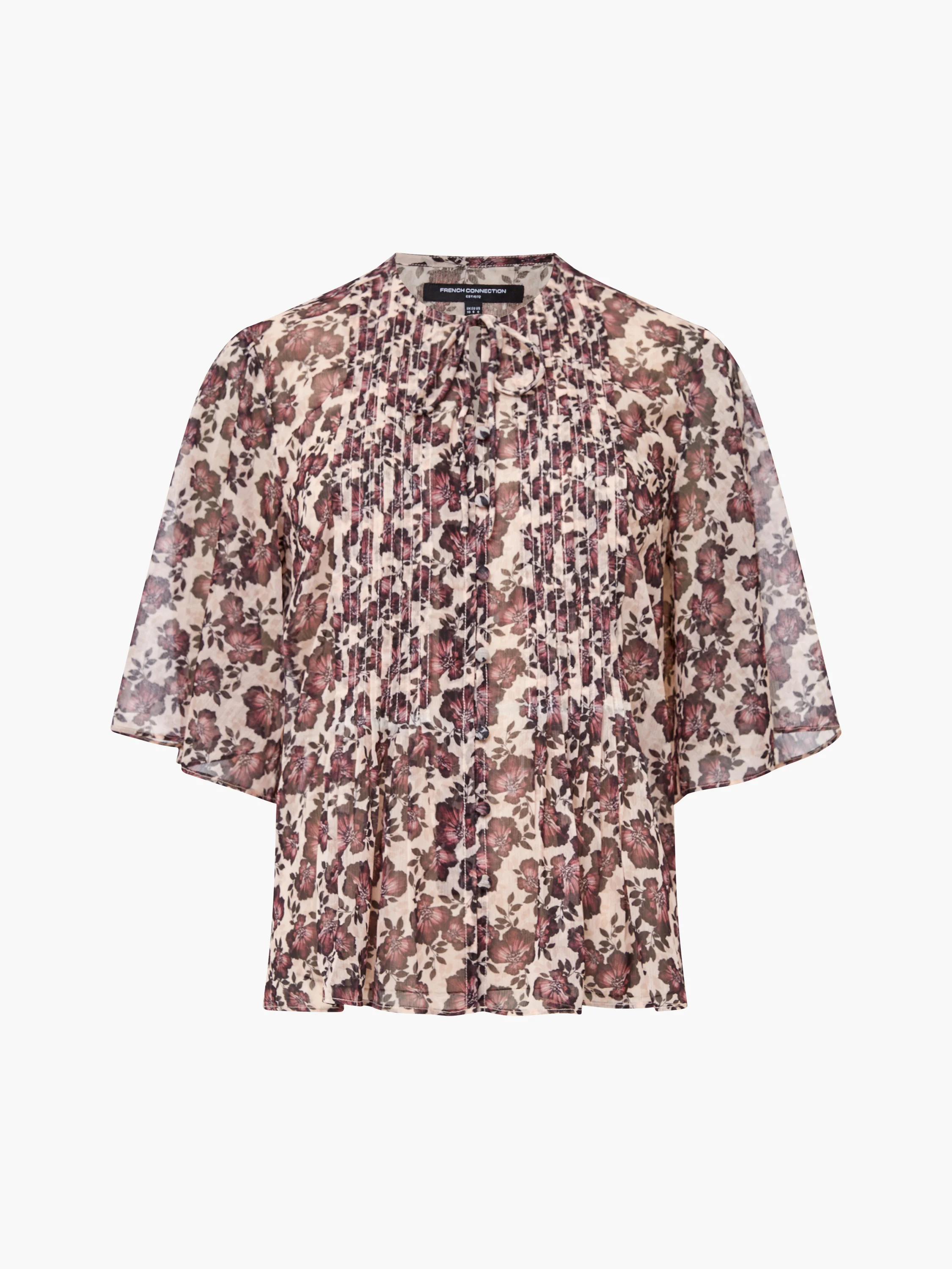 Elyse Hallie Crinkle Short Sleeve Top - Image 6